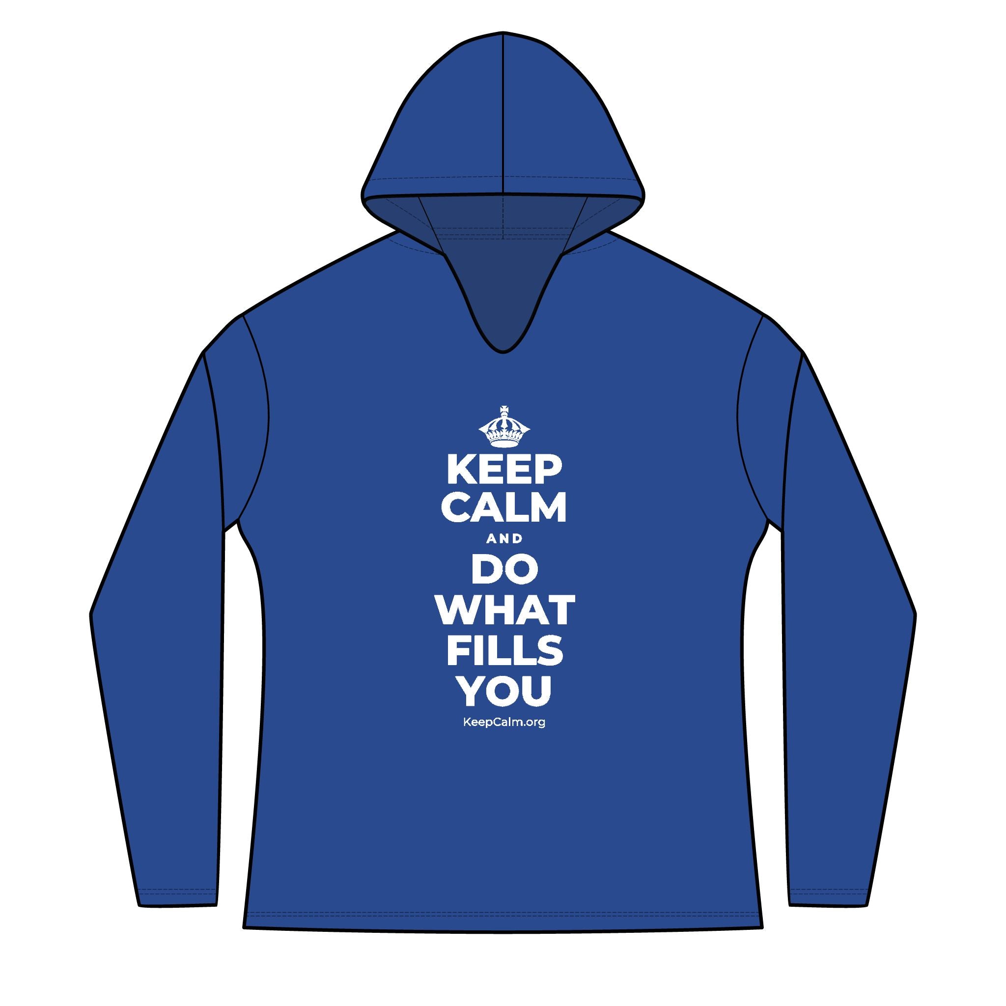KEEP CALM AND DO WHAT FILLS YOU Women's Long Sleeve Hoodie