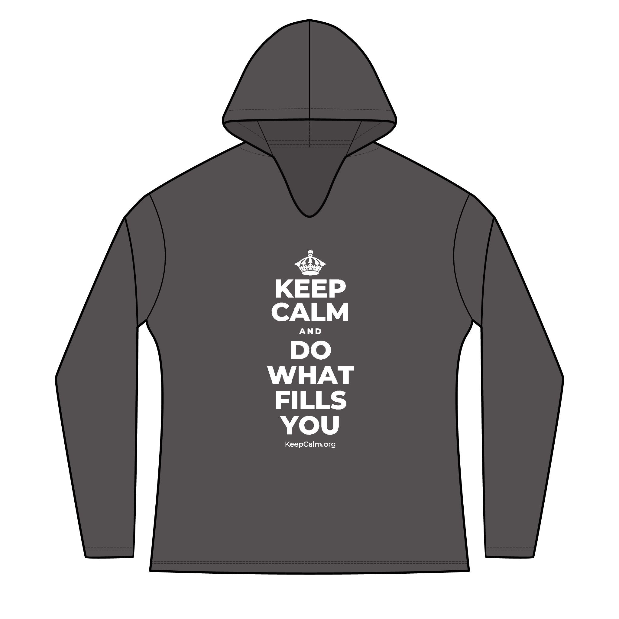 KEEP CALM AND DO WHAT FILLS YOU Women's Long Sleeve Hoodie