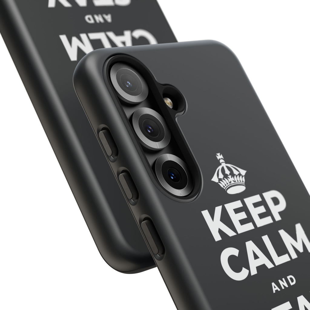 KEEP CALM AND STAY FEARLESS Phone Case (Dark)