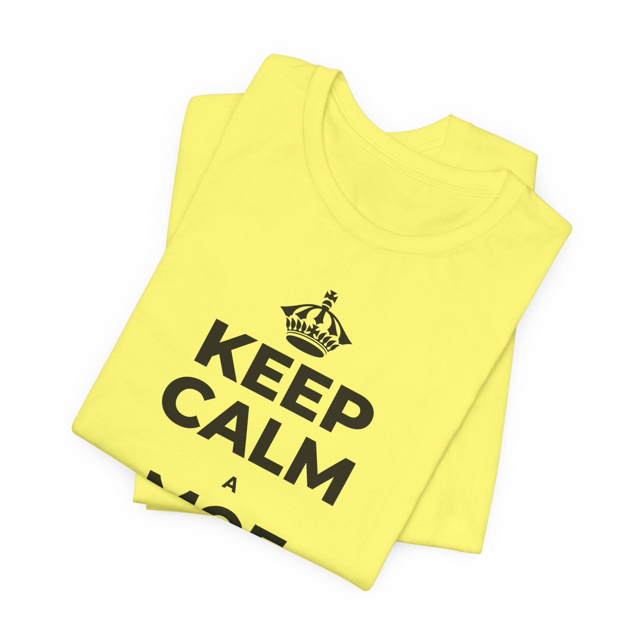 KEEP CALM A MOE WĀWAE I KA PŌ T-Shirt (Soft Cream–Heather Mauve)