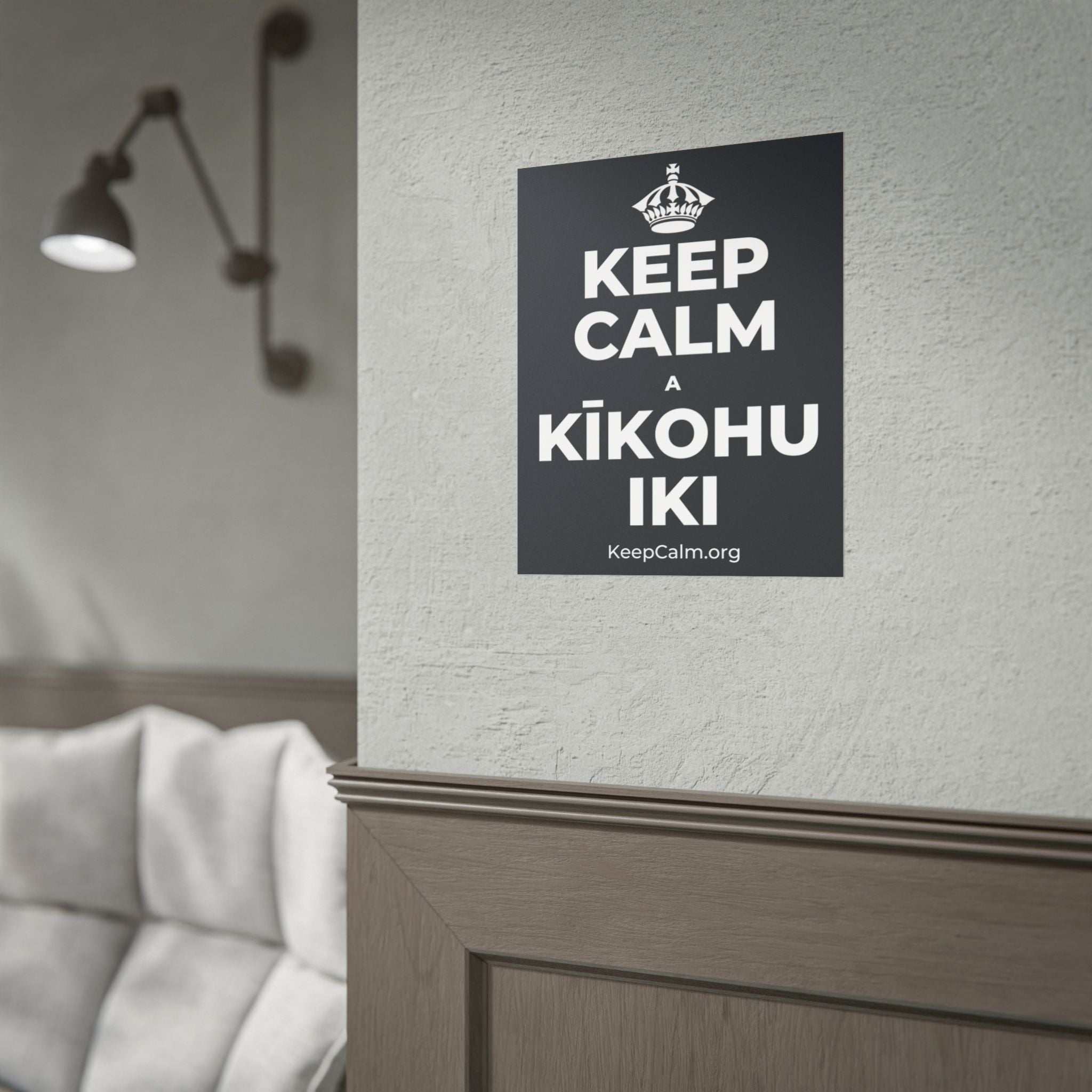 KEEP CALM A KĪKOHU IKI Poster (Dark)