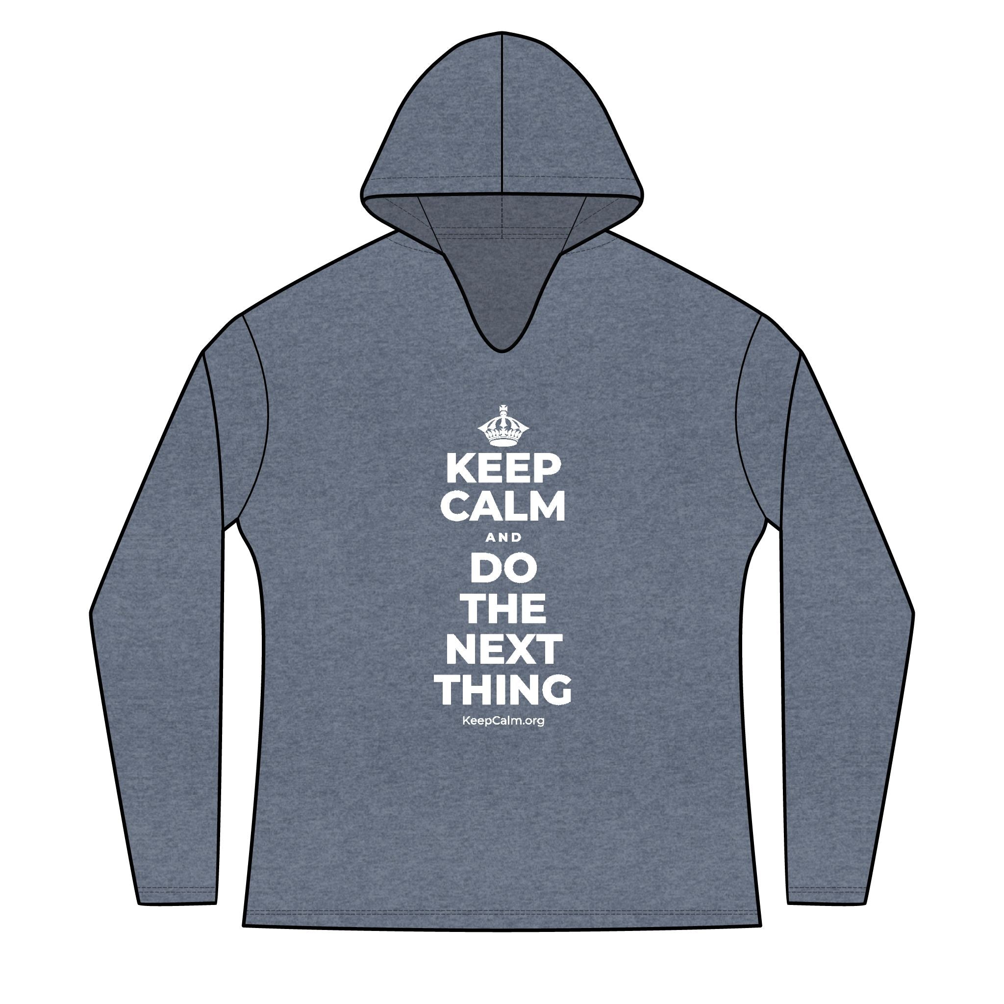 KEEP CALM AND DO THE NEXT THING Women's Long Sleeve Hoodie