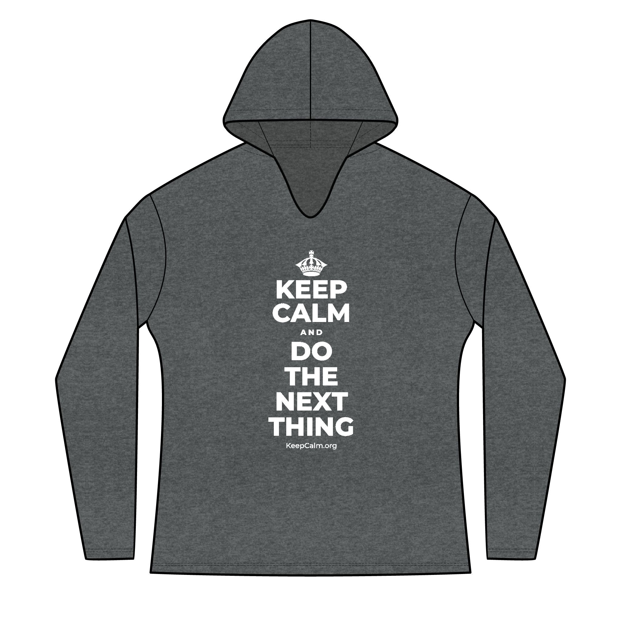 KEEP CALM AND DO THE NEXT THING Women's Long Sleeve Hoodie