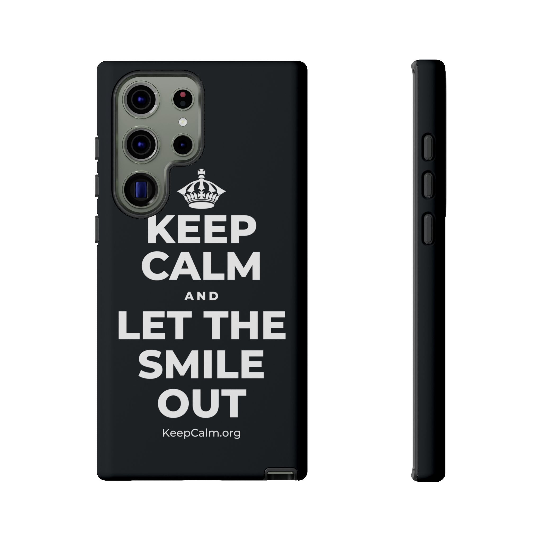KEEP CALM AND LET THE SMILE OUT Phone Case (Dark)