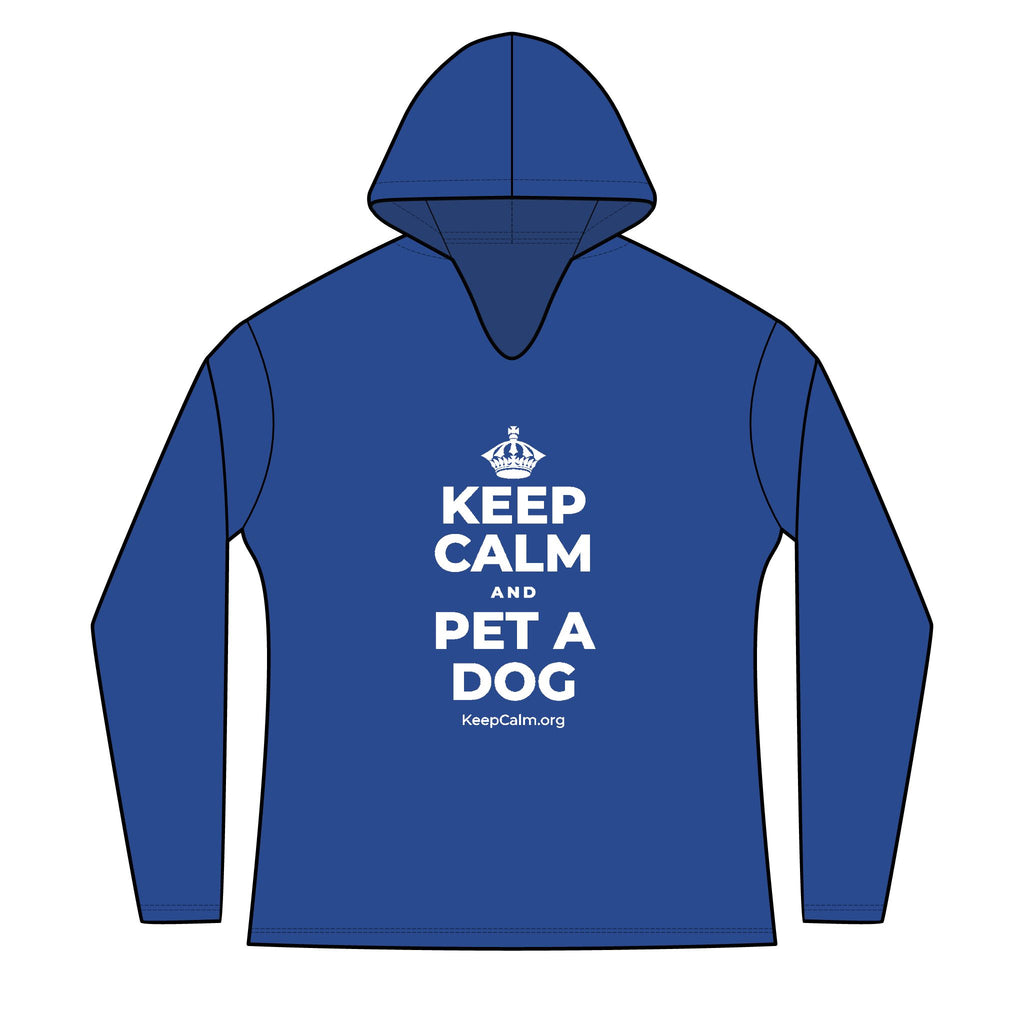 KEEP CALM AND PET A DOG Women's Long Sleeve Hoodie