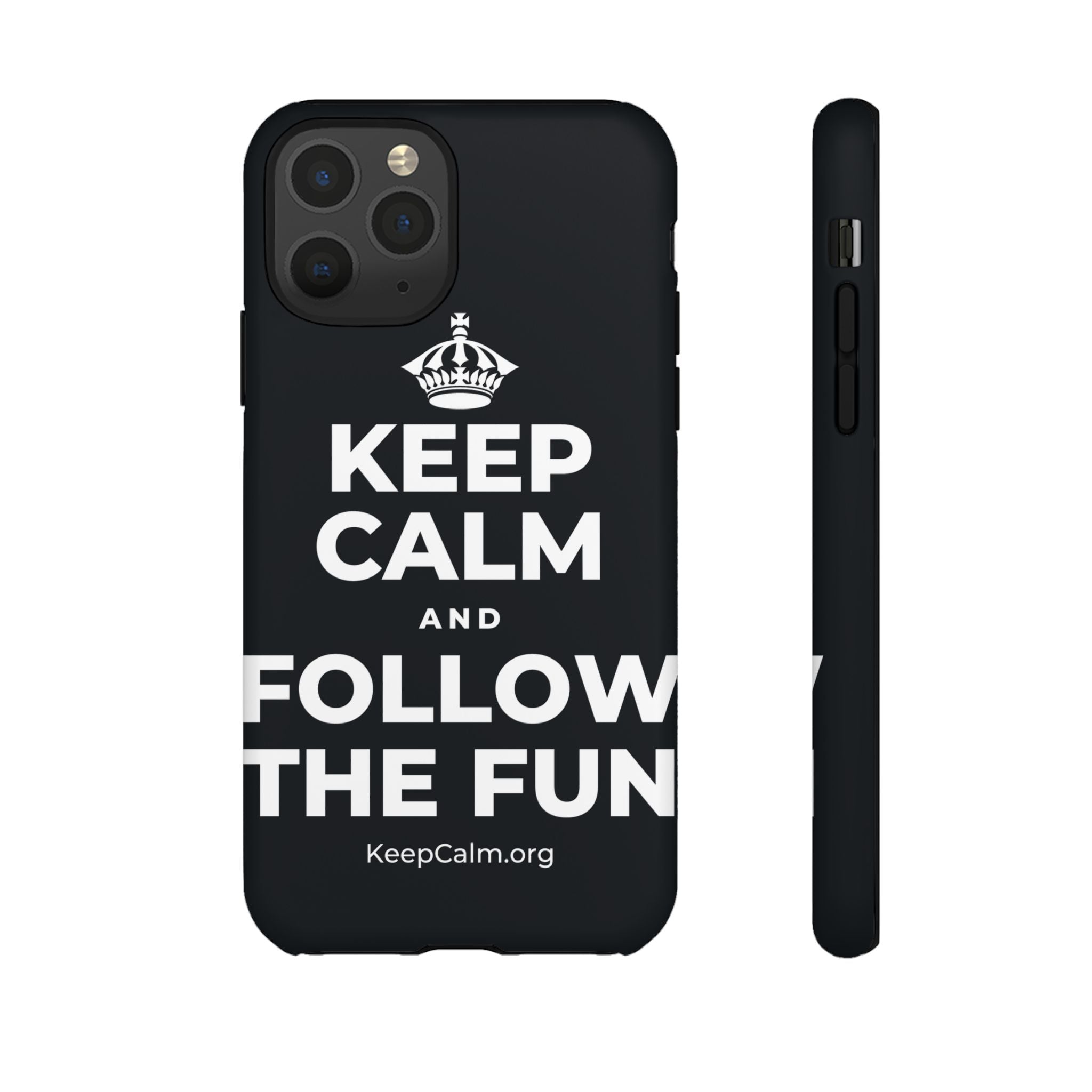 KEEP CALM AND FOLLOW THE FUN Phone Case (Dark)