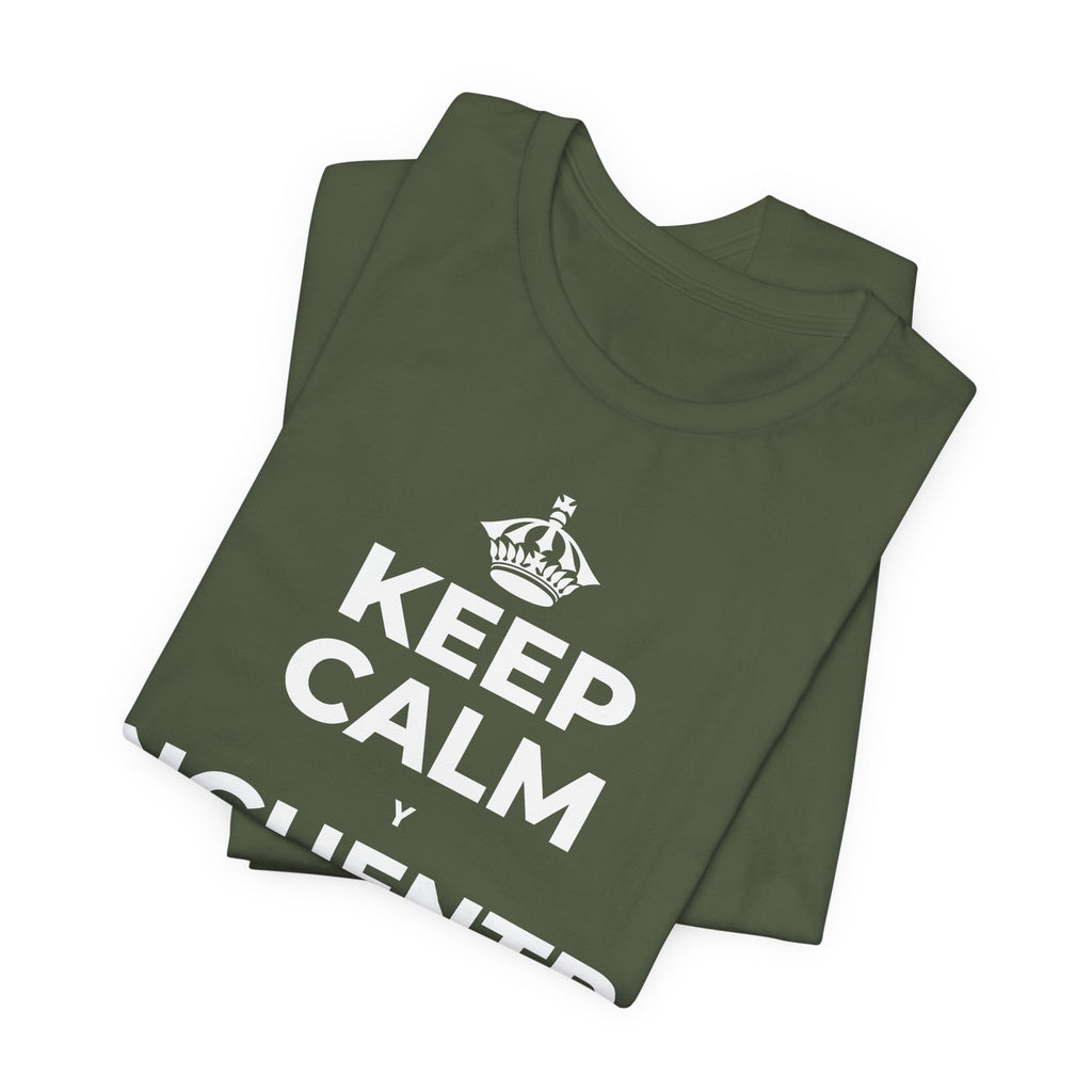 KEEP CALM Y ENCUENTRA TU CENTRO T-Shirt (Military Green–Autumn)