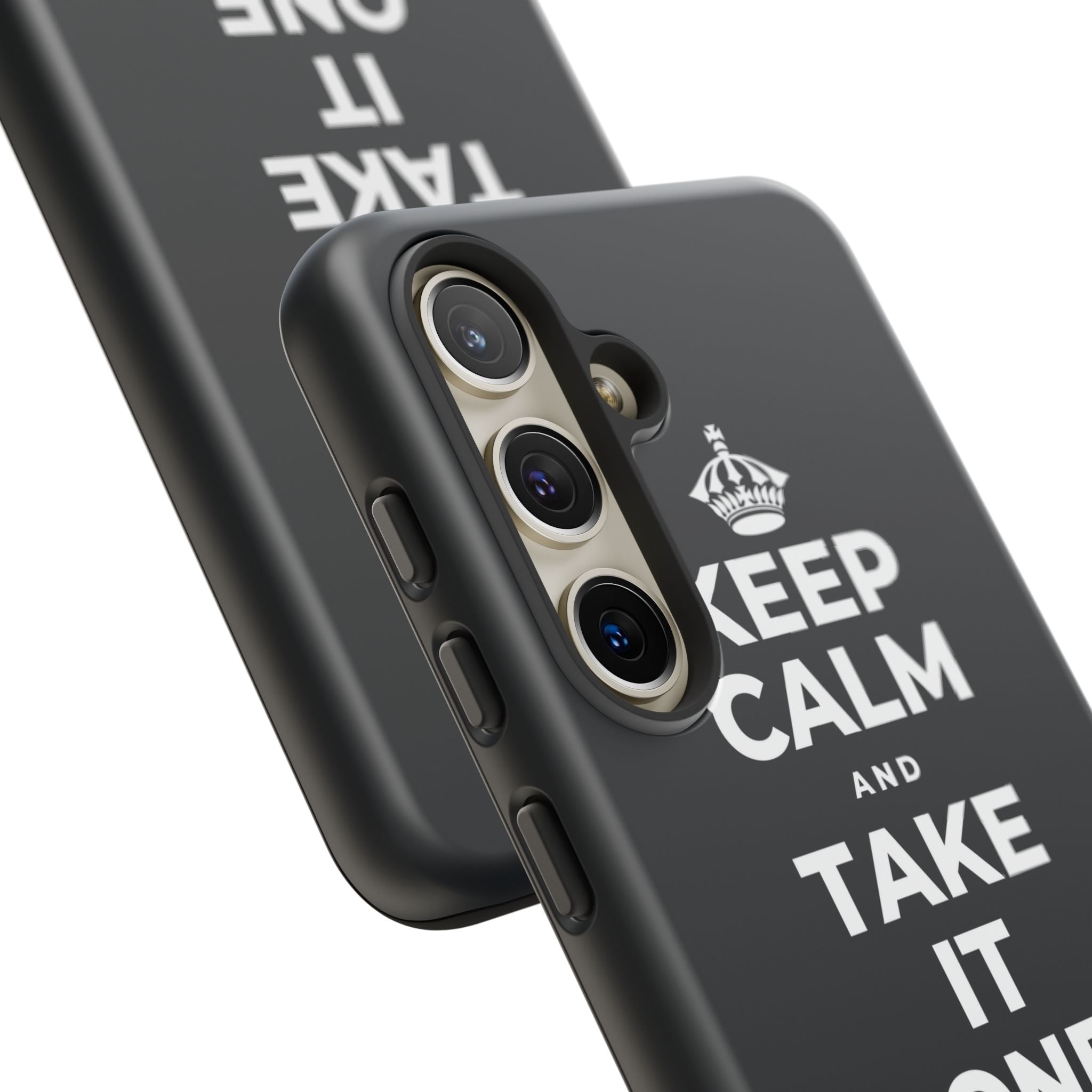 KEEP CALM AND TAKE IT ONE DAY AT A TIME Phone Case (Dark)