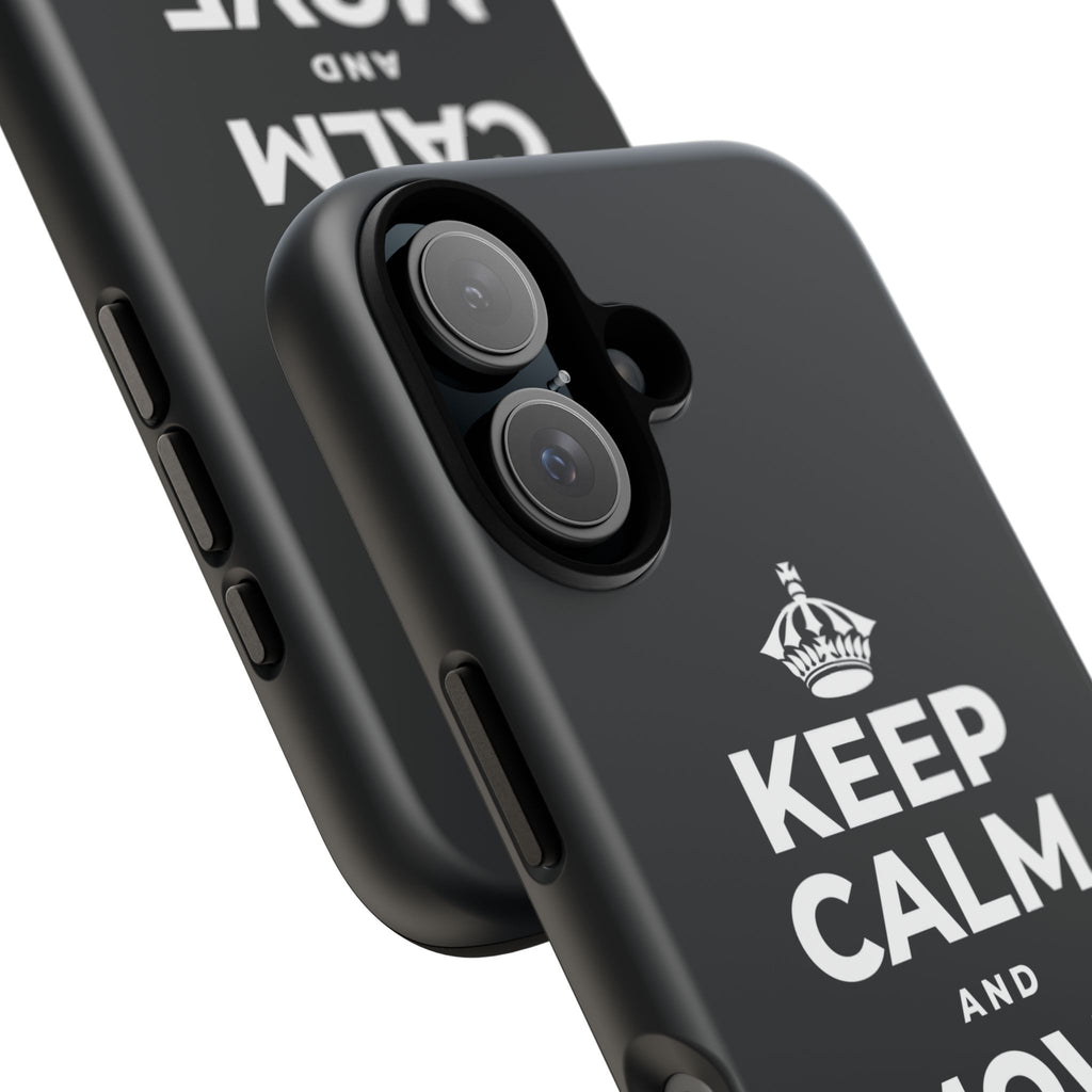 KEEP CALM AND MOVE FORWARD Phone Case (Dark)