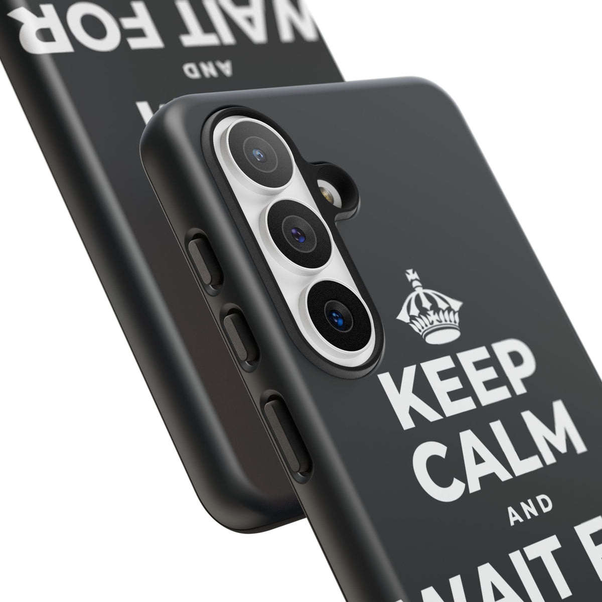 KEEP CALM AND WAIT FOR THE RAINBOW Phone Case (Dark)