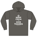 KEEP CALM AND GIVE THANKS Organic Hoodie Tee
