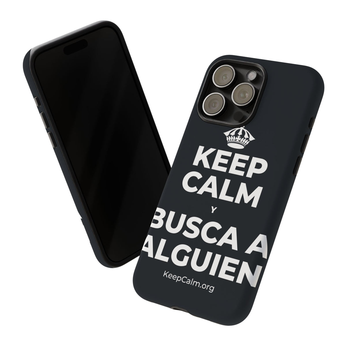 KEEP CALM Y BUSCA A ALGUIEN Phone Case (Dark)
