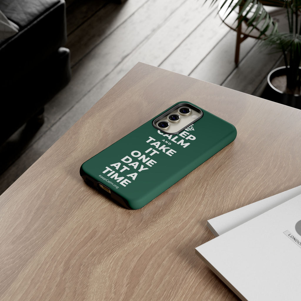 KEEP CALM AND TAKE IT ONE DAY AT A TIME Phone Case