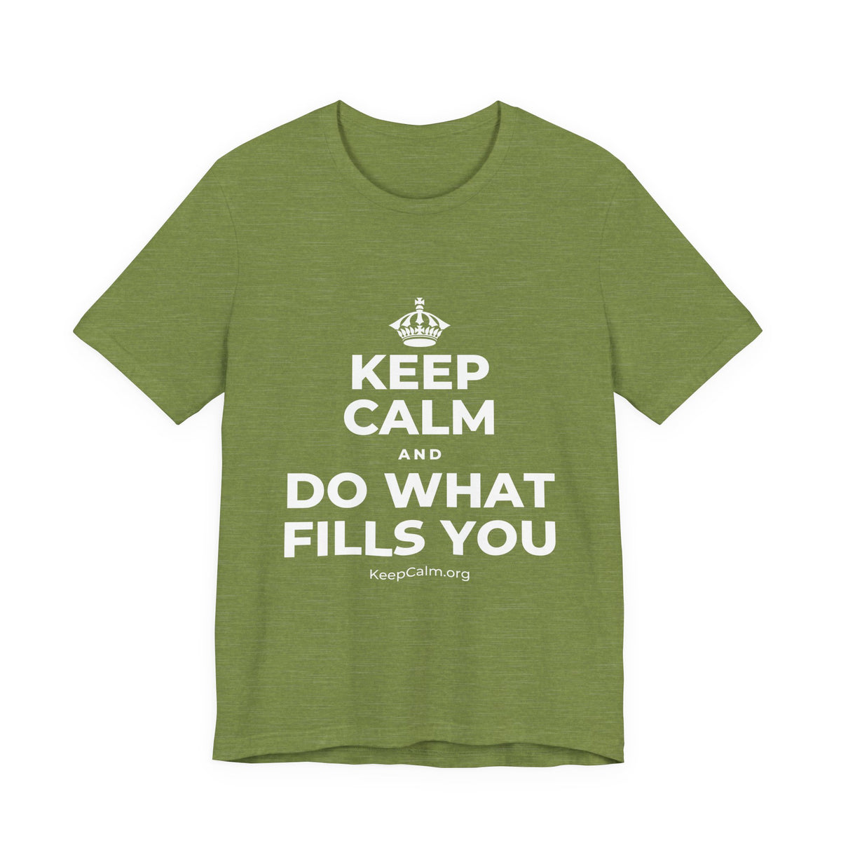 KEEP CALM AND DO WHAT FILLS YOU T-Shirt (Baby Blue–Silver)