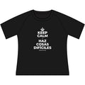 KEEP CALM Y HAZ COSAS DIFÍCILES Women's Raglan Tee