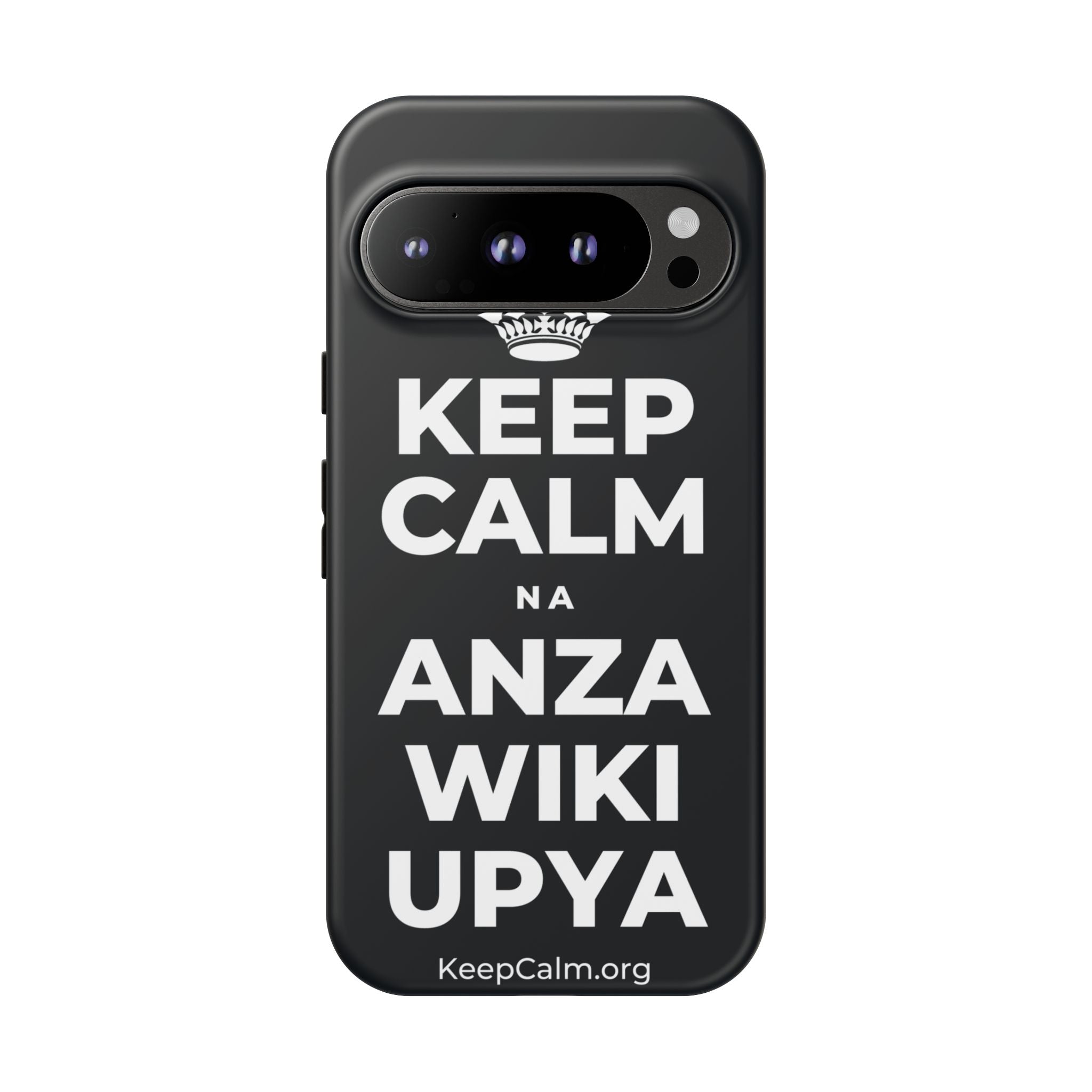 KEEP CALM NA ANZA WIKI UPYA Phone Case (Dark)