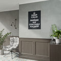 KEEP CALM І ВИЙДИ НА СЕКУНДУ НАДВІР Poster (Dark)
