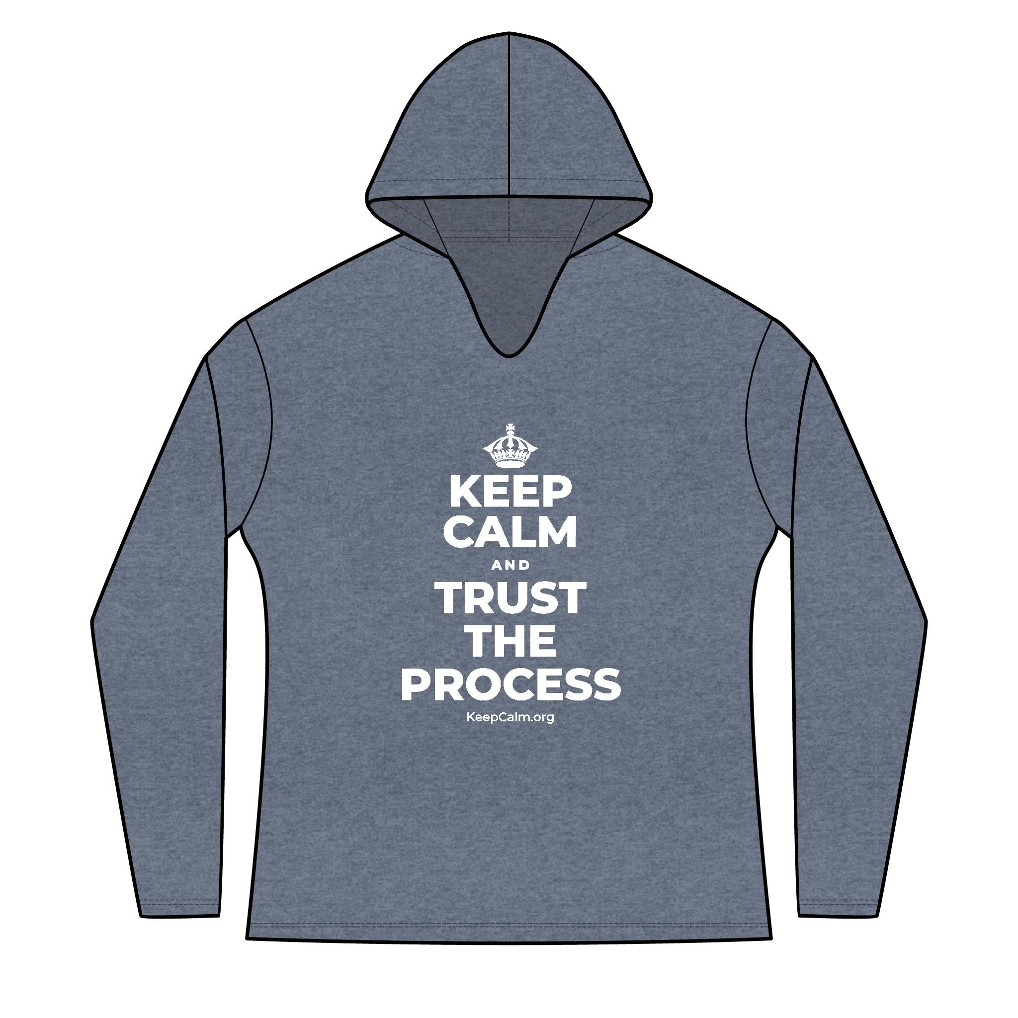 KEEP CALM AND TRUST THE PROCESS Women's Long Sleeve Hoodie