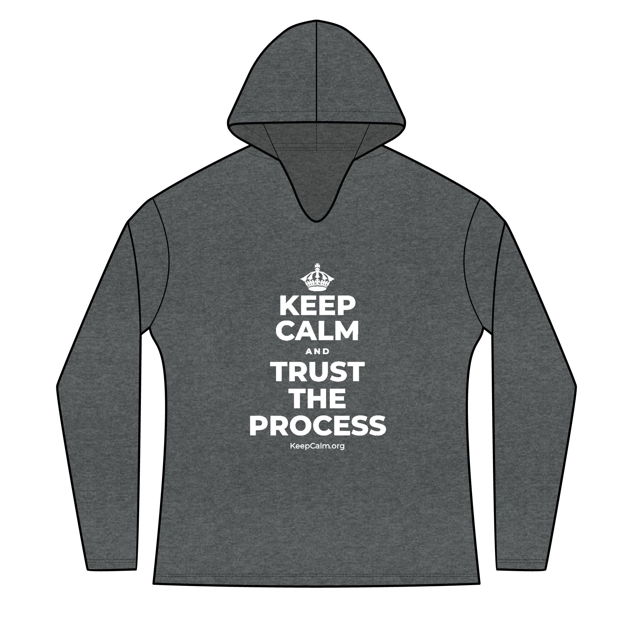KEEP CALM AND TRUST THE PROCESS Women's Long Sleeve Hoodie