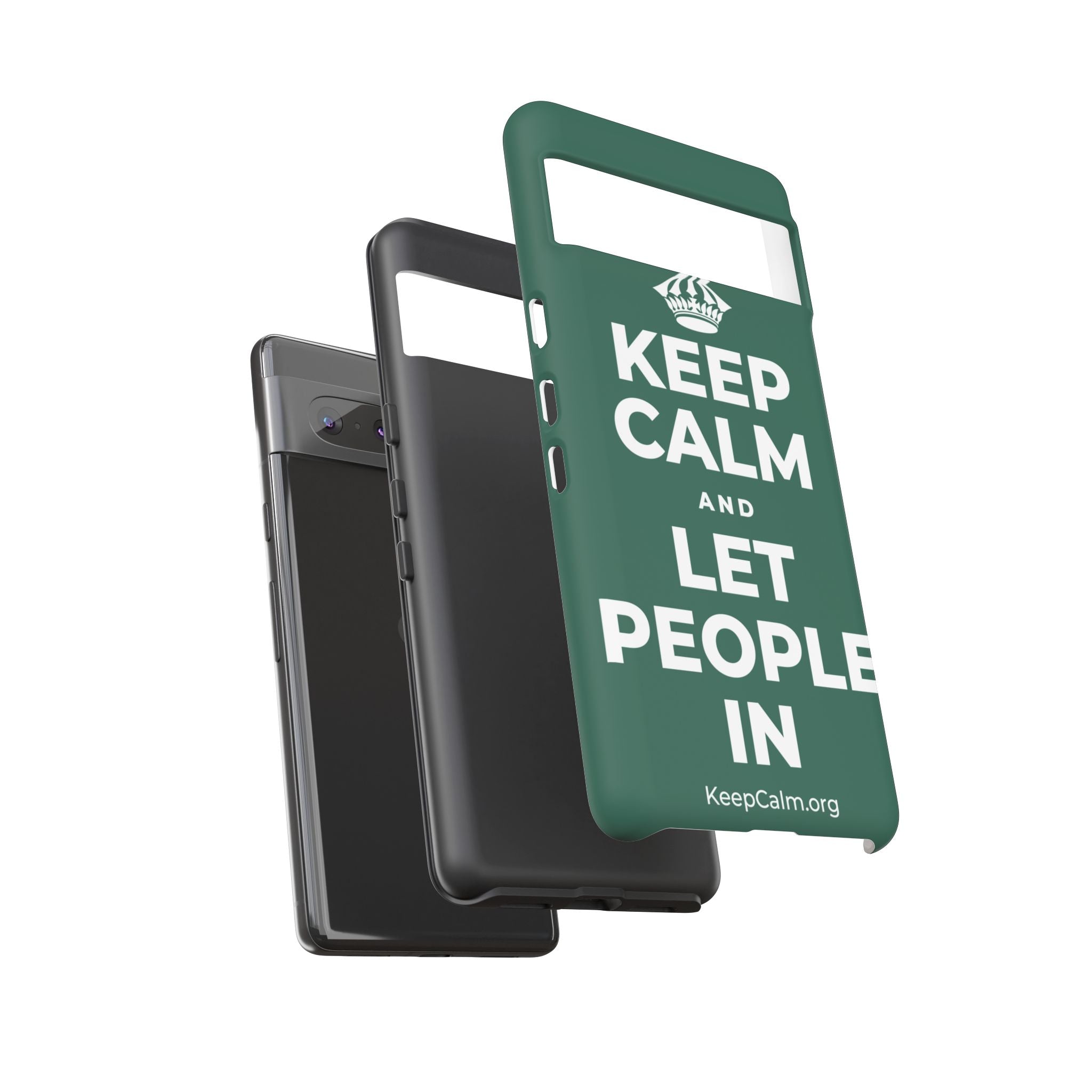 KEEP CALM AND LET PEOPLE IN Phone Case