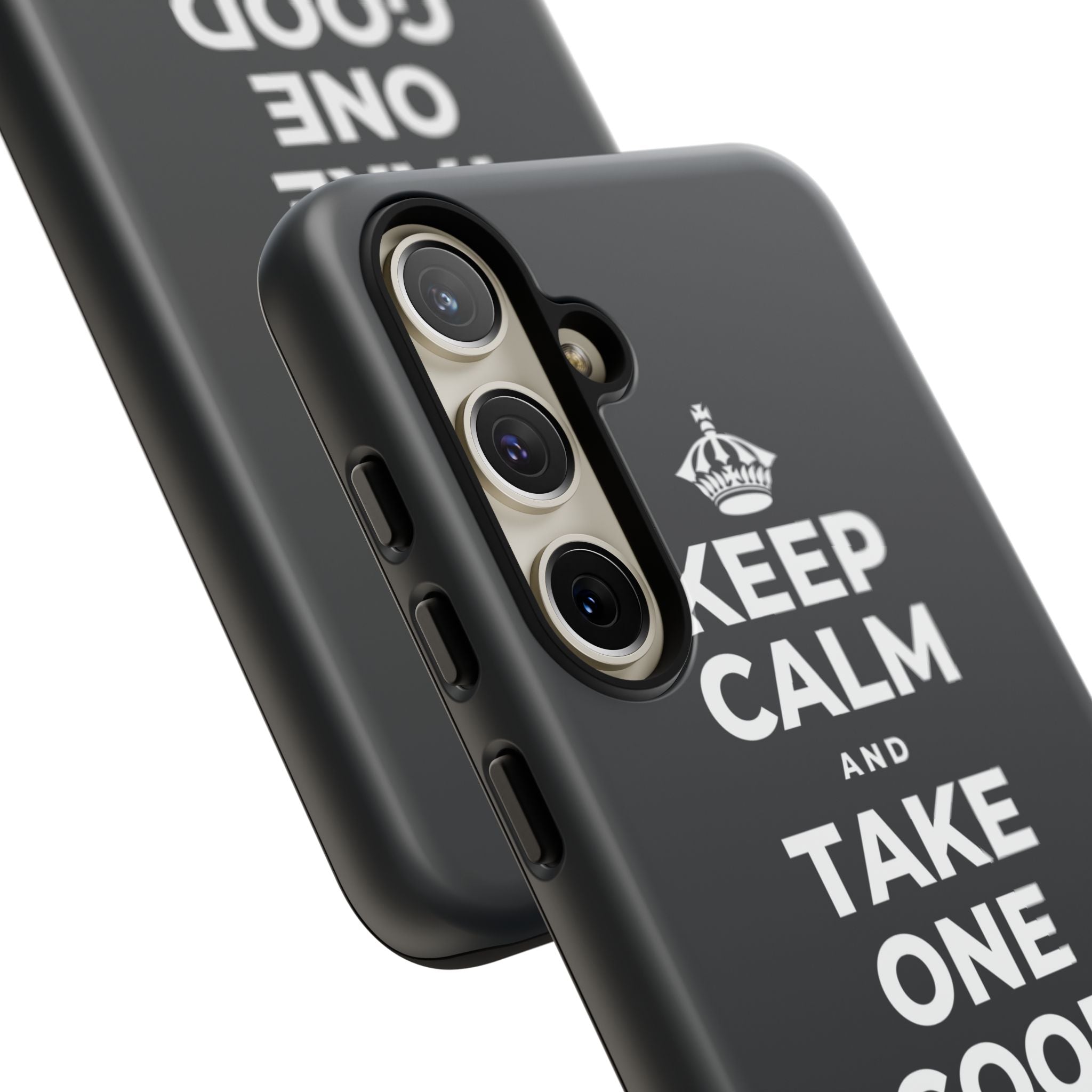 KEEP CALM AND TAKE ONE GOOD DAY AT A TIME Phone Case (Dark)
