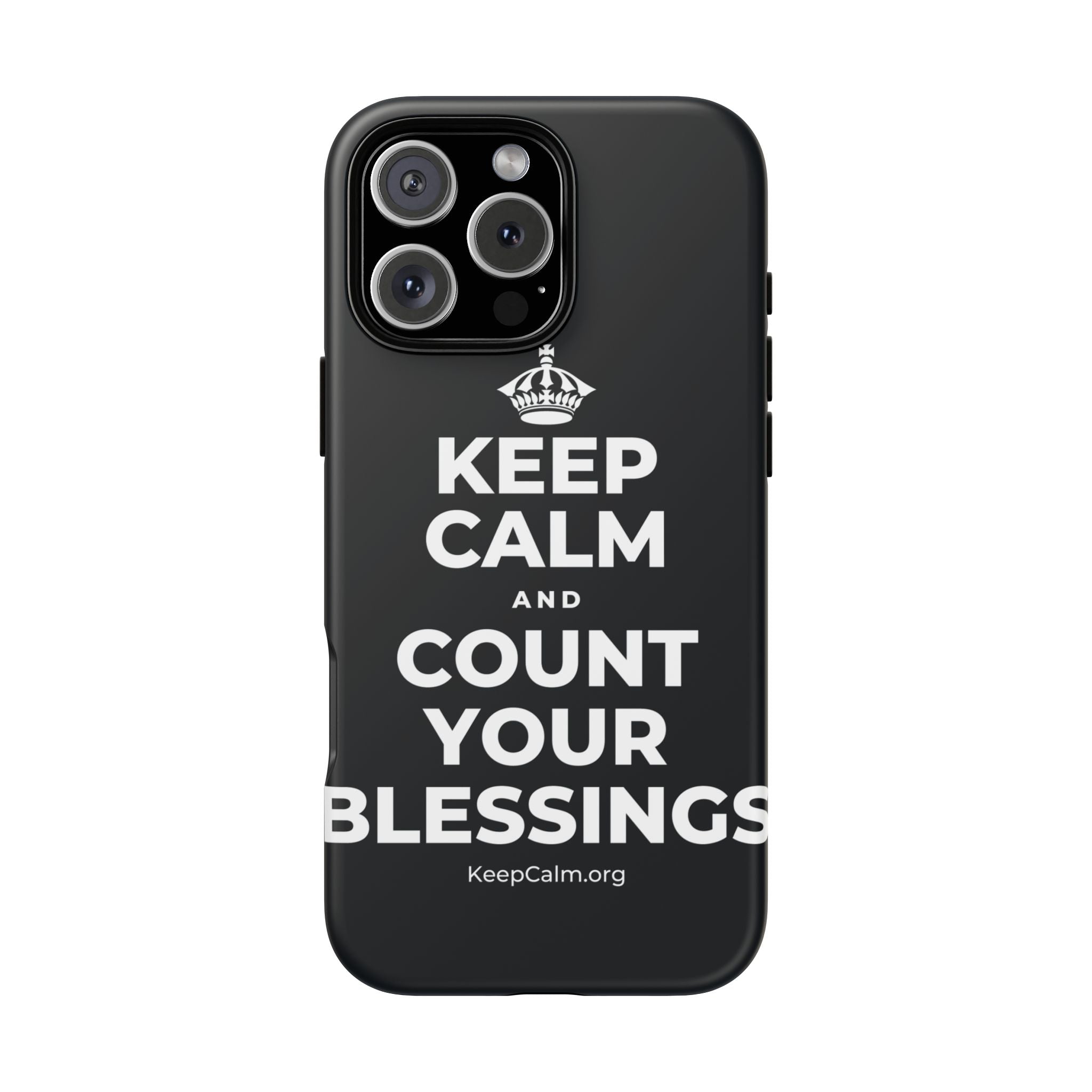 KEEP CALM AND COUNT YOUR BLESSINGS Phone Case (Dark)