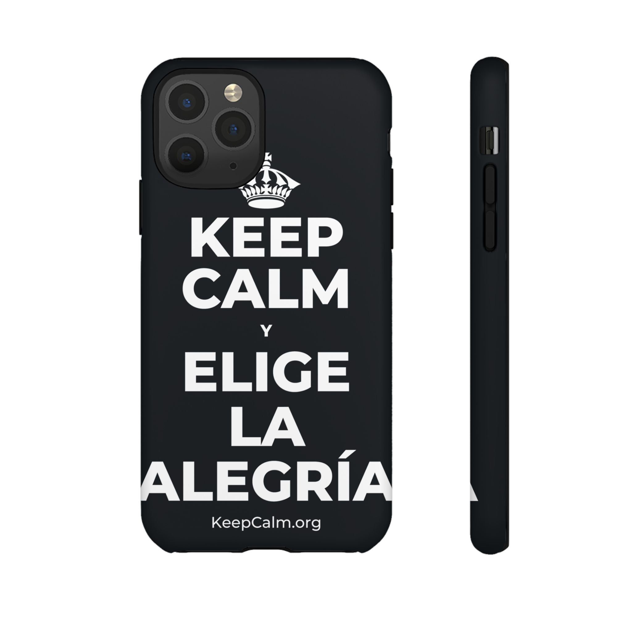 KEEP CALM Y ELIGE LA ALEGRÍA Phone Case (Dark)