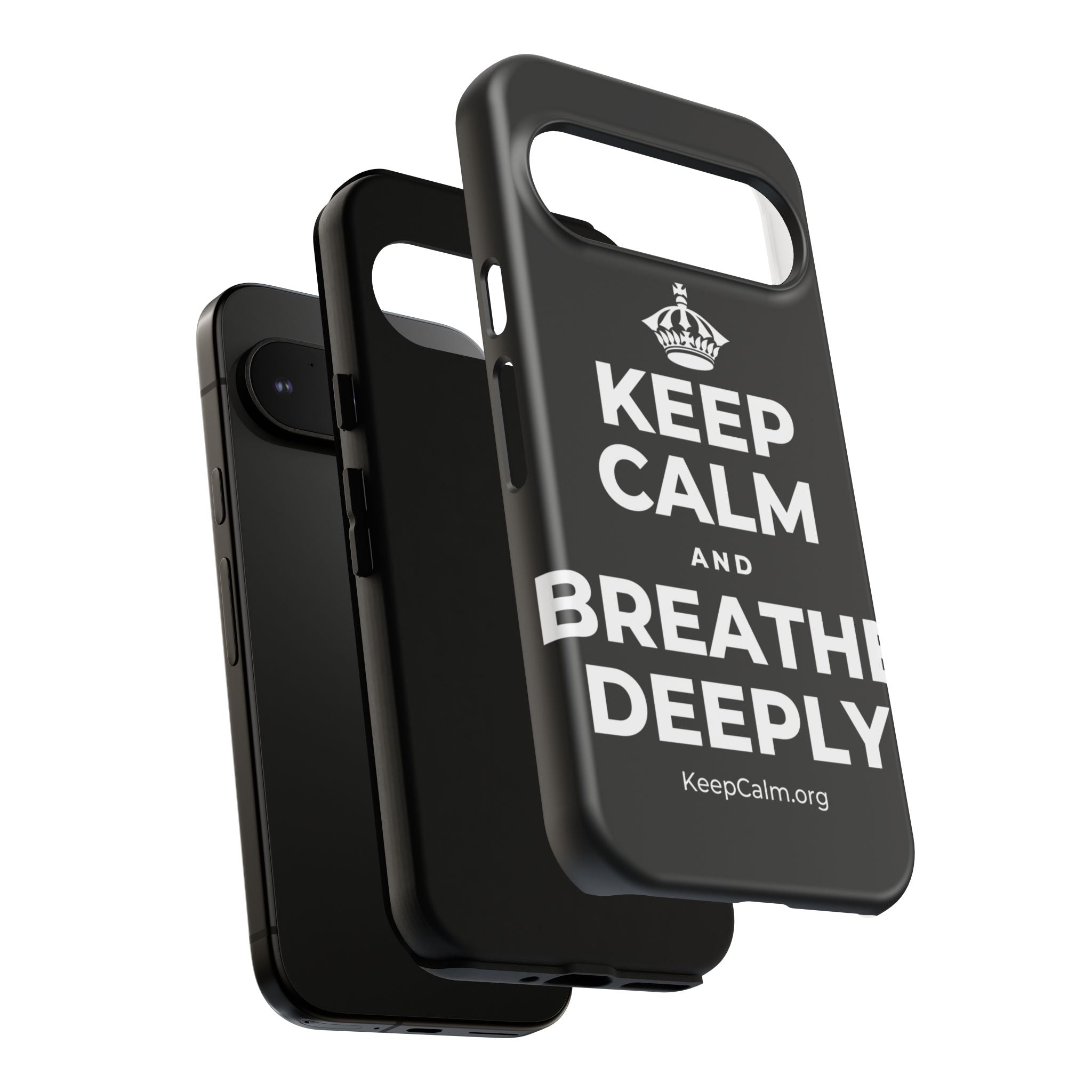 KEEP CALM AND BREATHE DEEPLY Phone Case