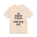 KEEP CALM ATI PÍN ÌFẸ́ KÁ T-Shirt (Soft Cream–Heather Mauve)