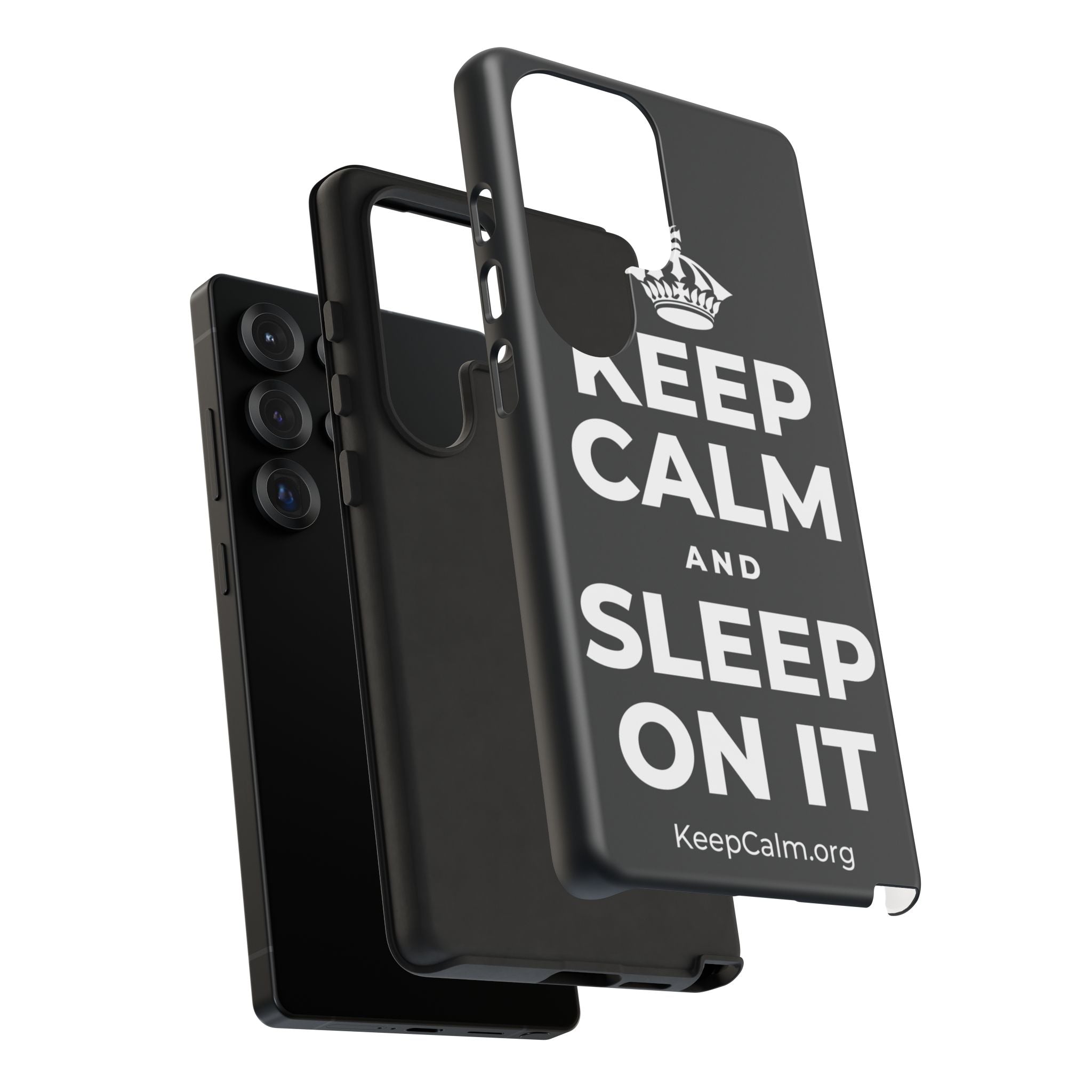 KEEP CALM AND SLEEP ON IT Phone Case (Dark)