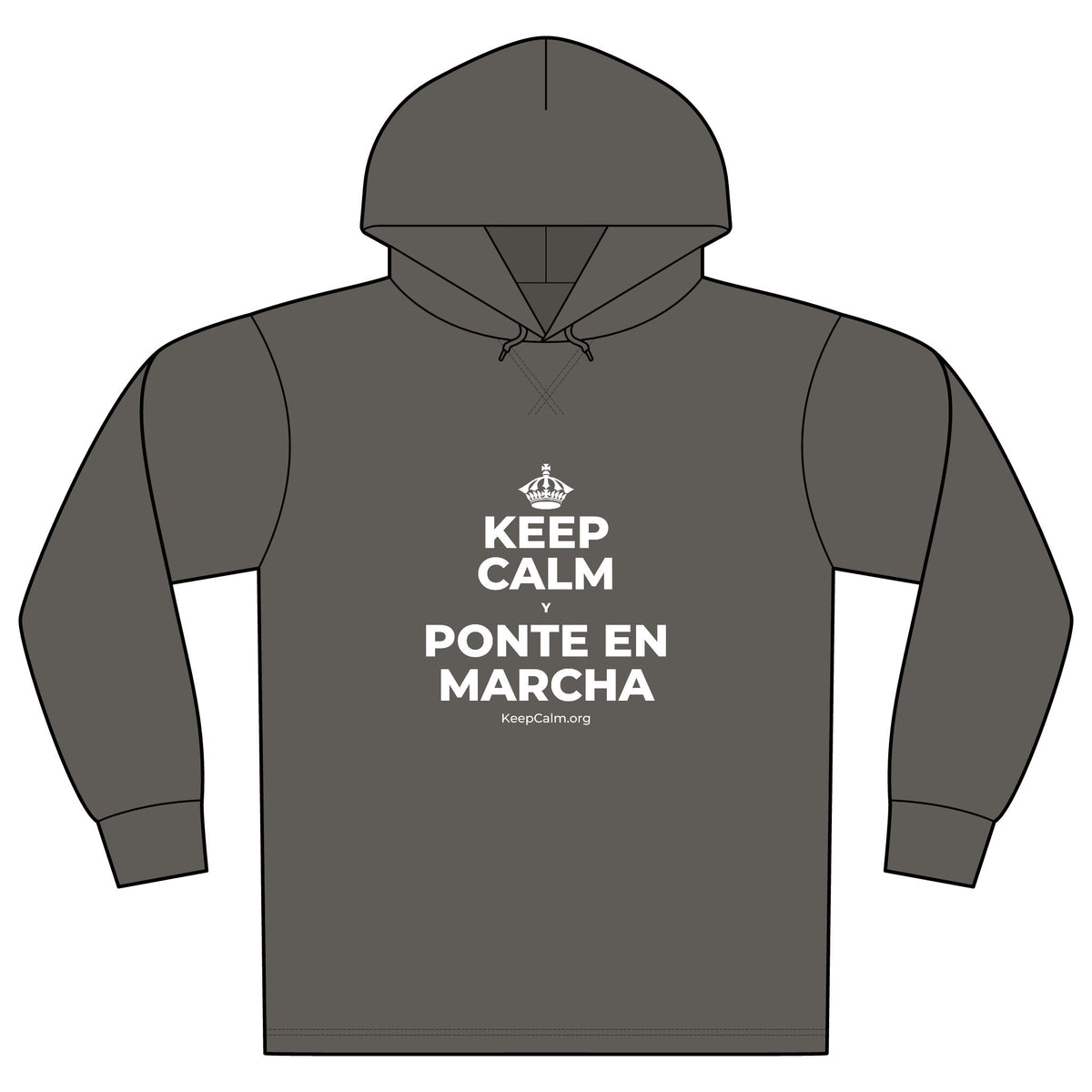 KEEP CALM Y PONTE EN MARCHA Organic Hoodie Tee