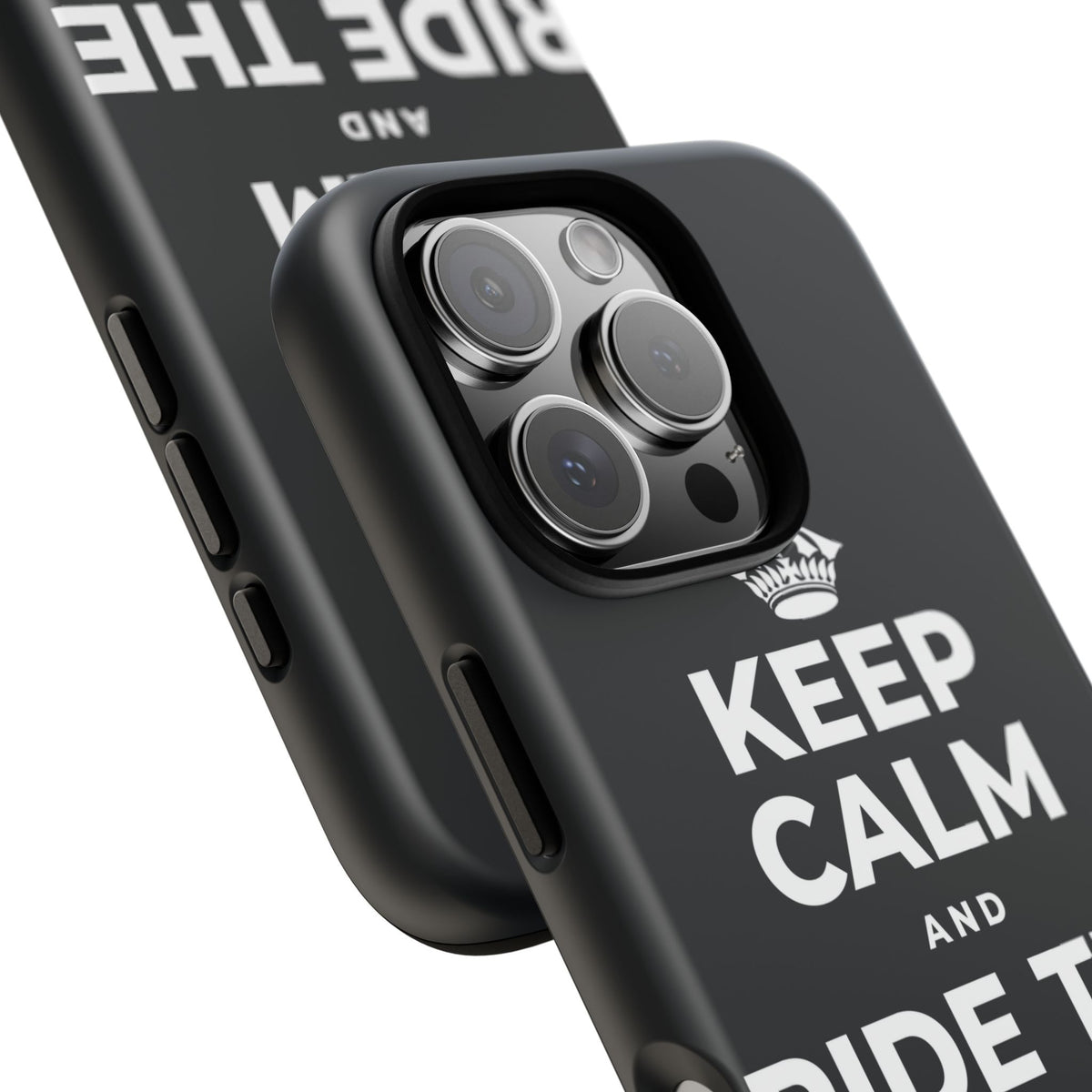 KEEP CALM AND RIDE THE GOOD WAVE Phone Case (Dark)