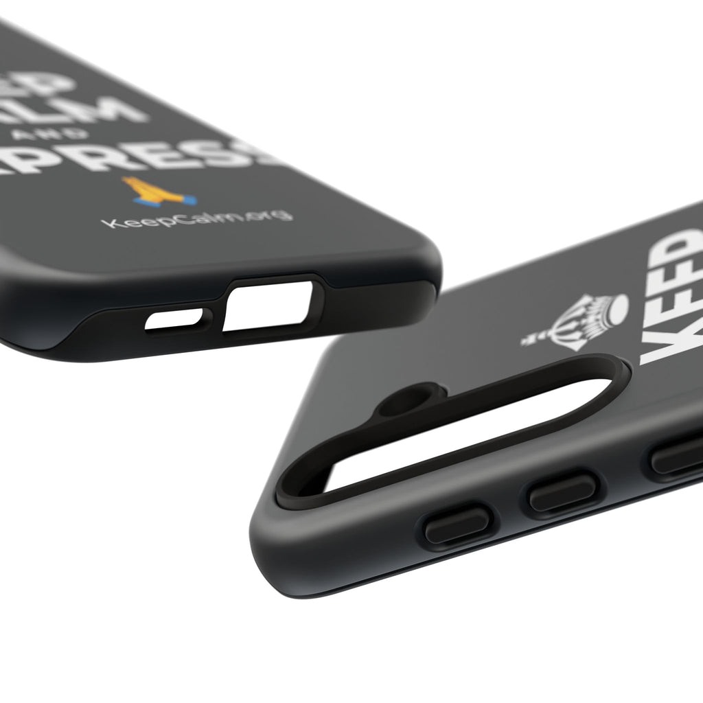 KEEP CALM AND EXPRESS 🙏 Phone Case (Dark)