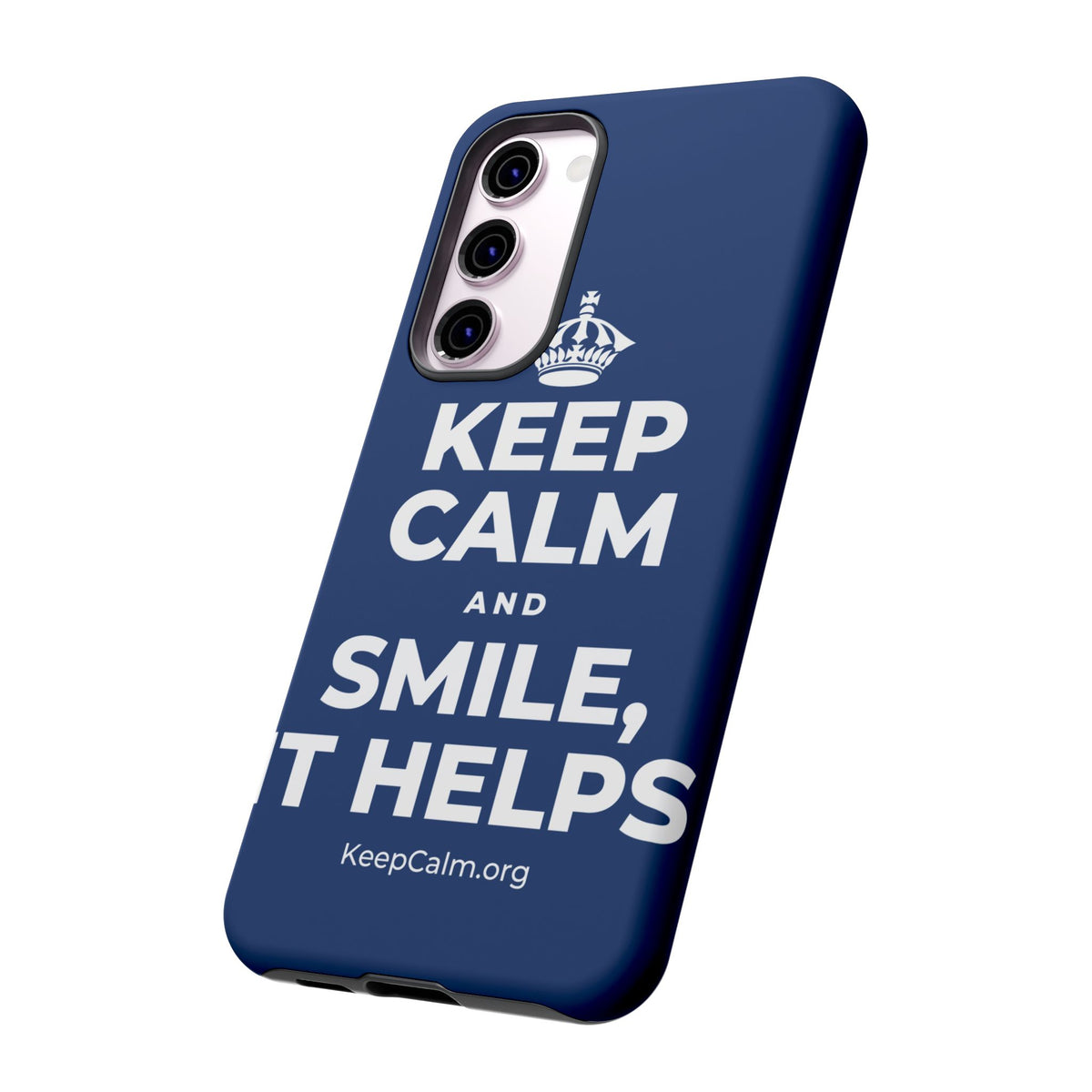 KEEP CALM AND SMILE, IT HELPS Phone Case