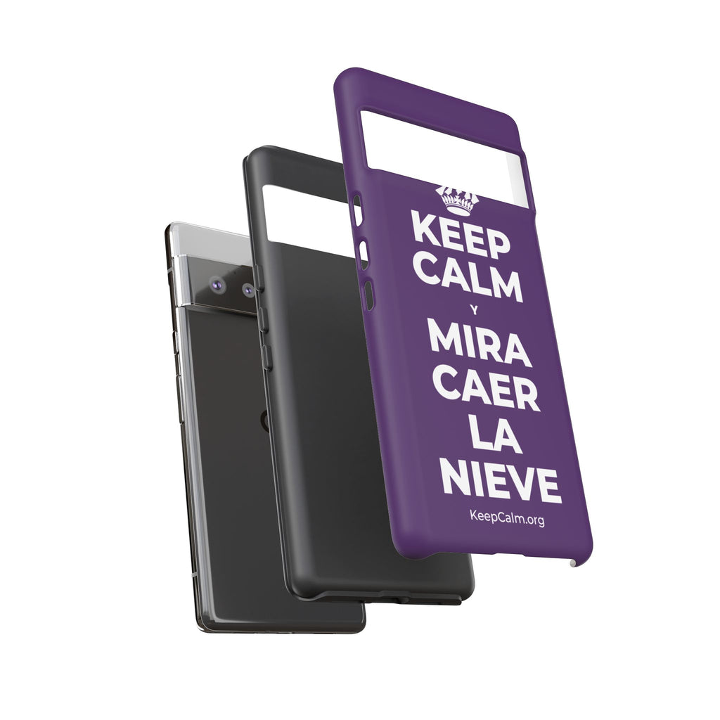 KEEP CALM Y MIRA CAER LA NIEVE Phone Case