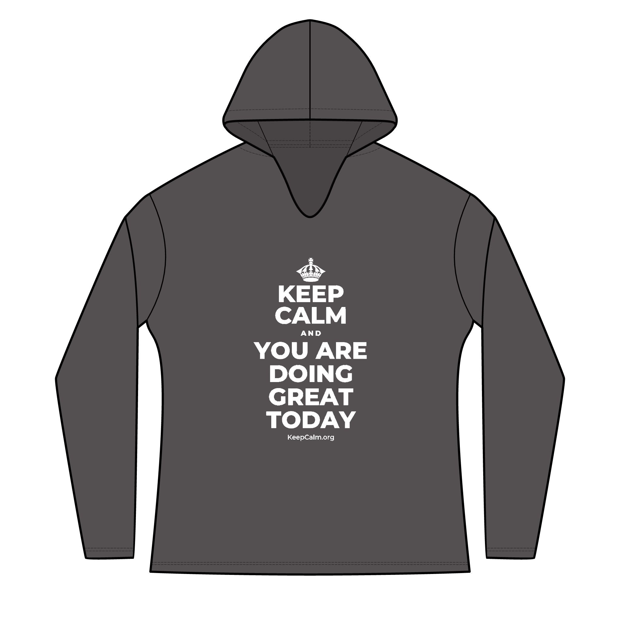 KEEP CALM AND YOU ARE DOING GREAT TODAY Women's Long Sleeve Hoodie