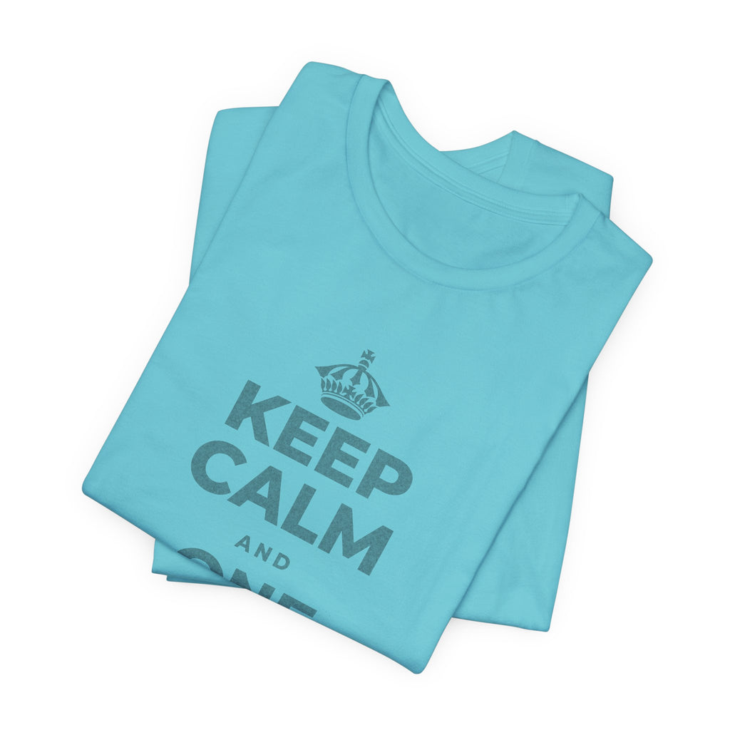KEEP CALM AND ONE MORE REP T-Shirt (Soft Cream–Heather Mauve)