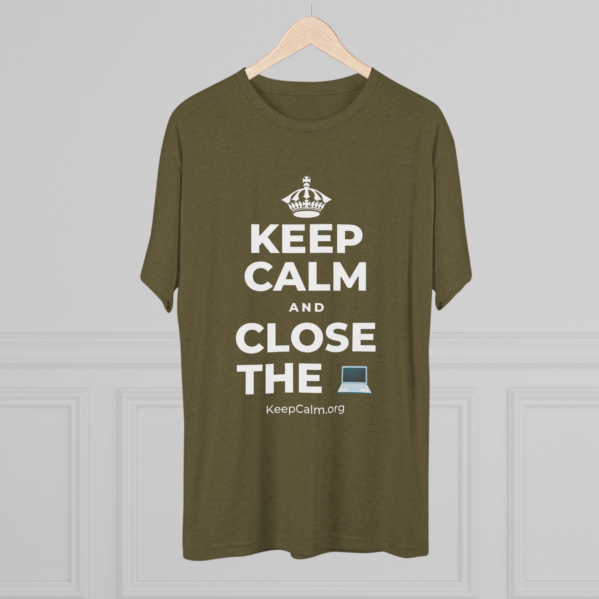 KEEP CALM AND CLOSE THE 💻 Tri-Blend Tee