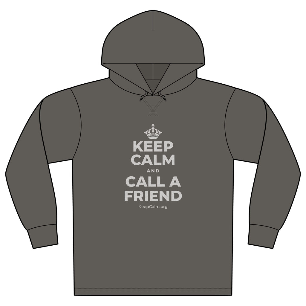 KEEP CALM AND CALL A FRIEND Organic Hoodie Tee