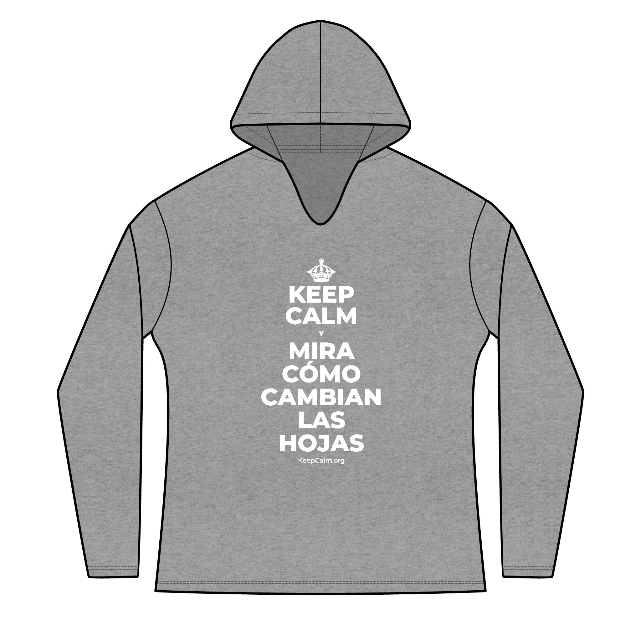 KEEP CALM Y MIRA CÓMO CAMBIAN LAS HOJAS Women's Long Sleeve Hoodie