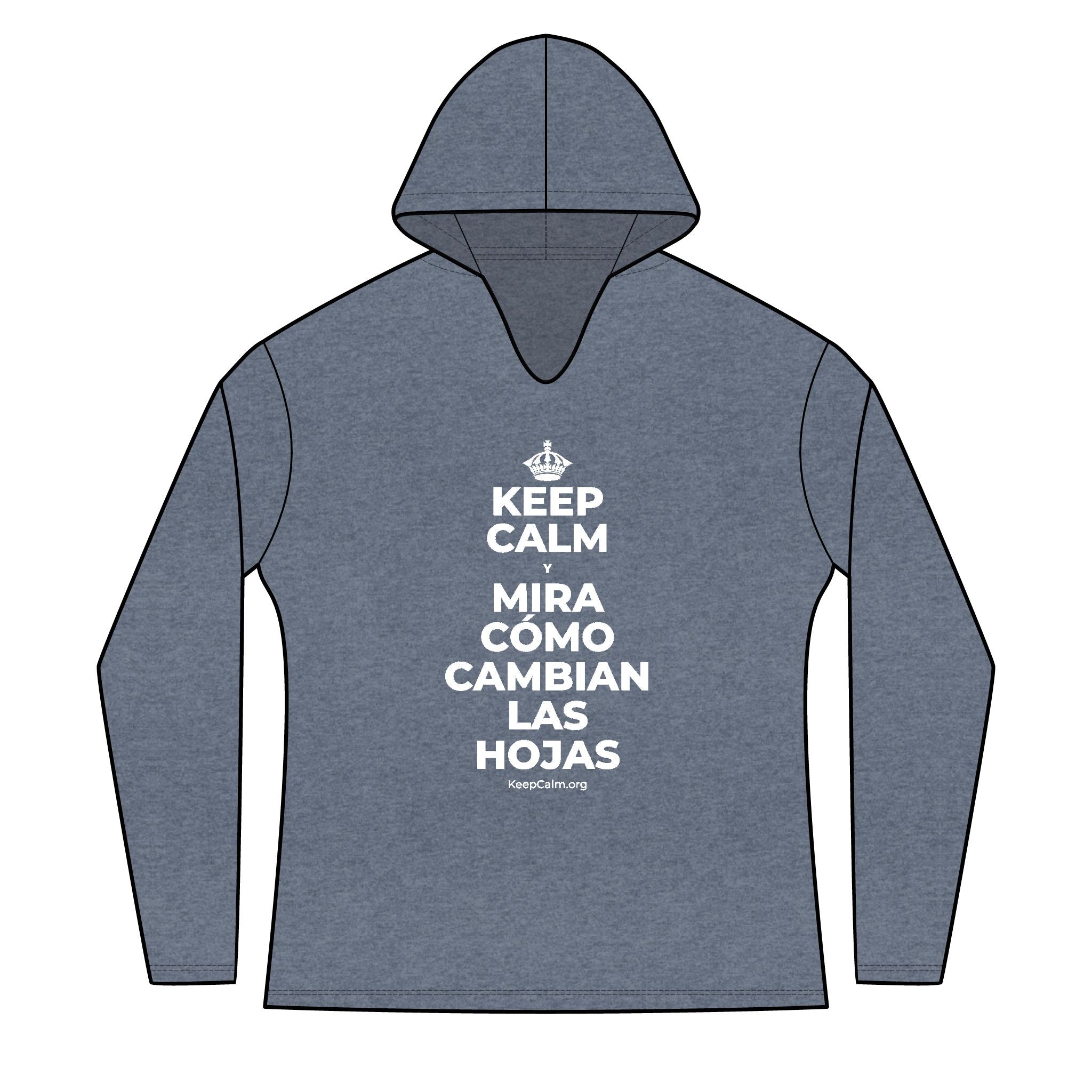 KEEP CALM Y MIRA CÓMO CAMBIAN LAS HOJAS Women's Long Sleeve Hoodie