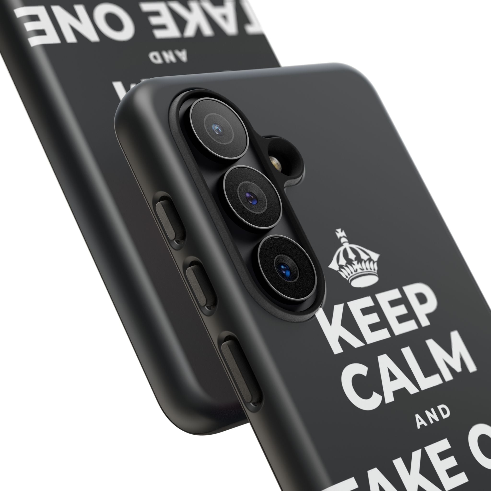 KEEP CALM AND TAKE ONE GOOD DAY AT A TIME Phone Case (Dark)