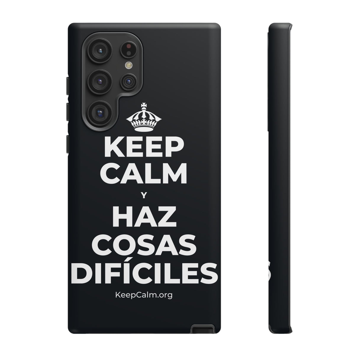 KEEP CALM Y HAZ COSAS DIFÍCILES Phone Case (Dark)