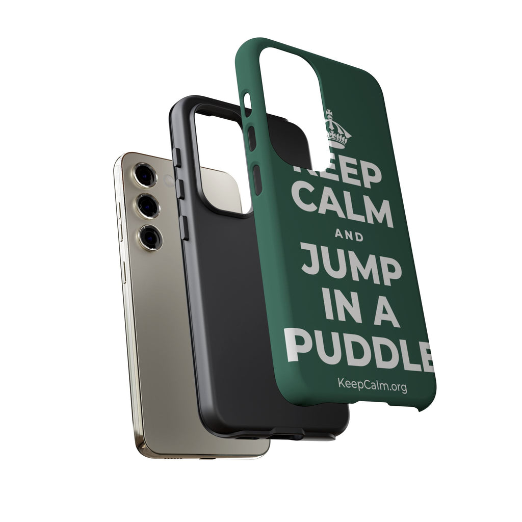 KEEP CALM AND JUMP IN A PUDDLE Phone Case