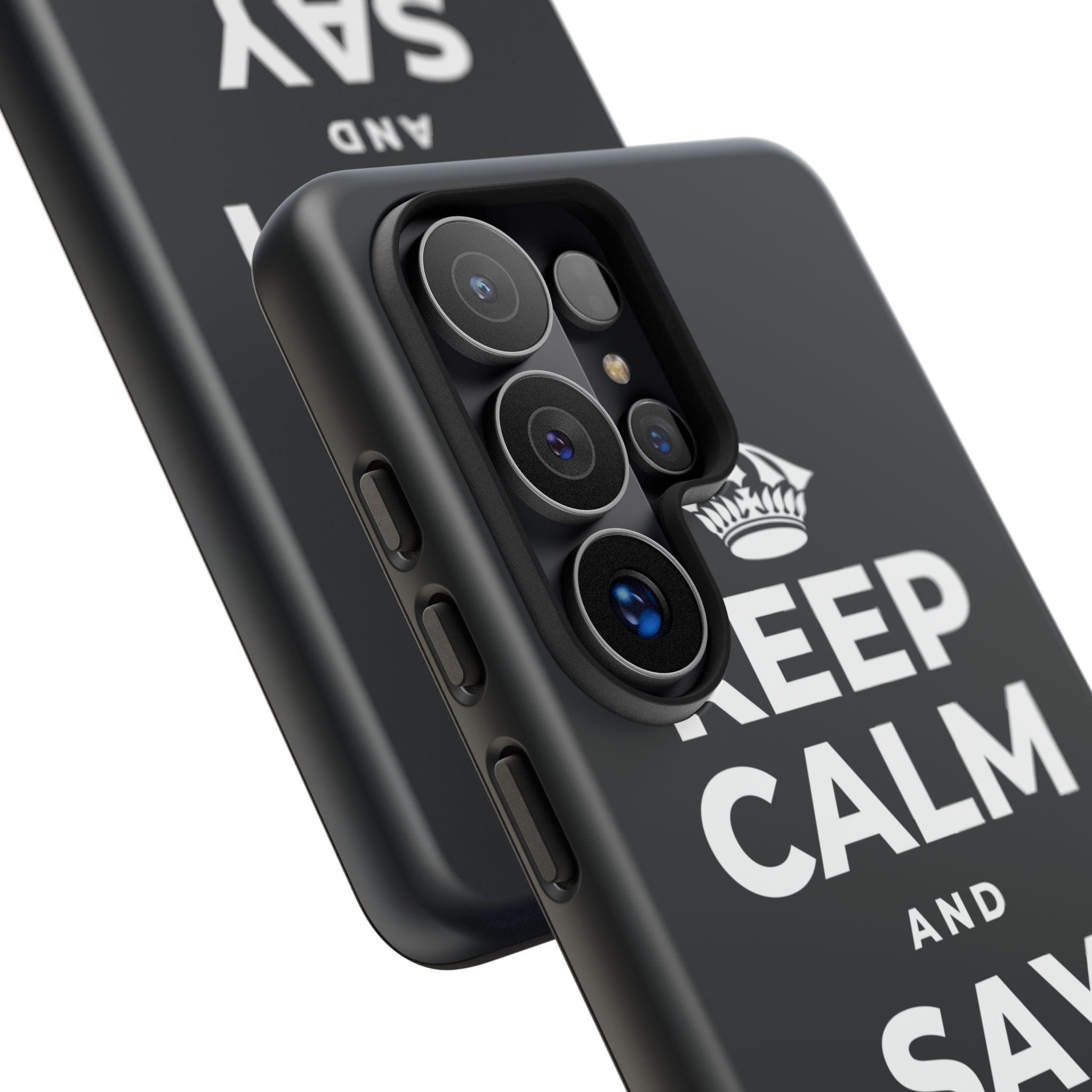 KEEP CALM AND SAY THANK YOU Phone Case (Dark)