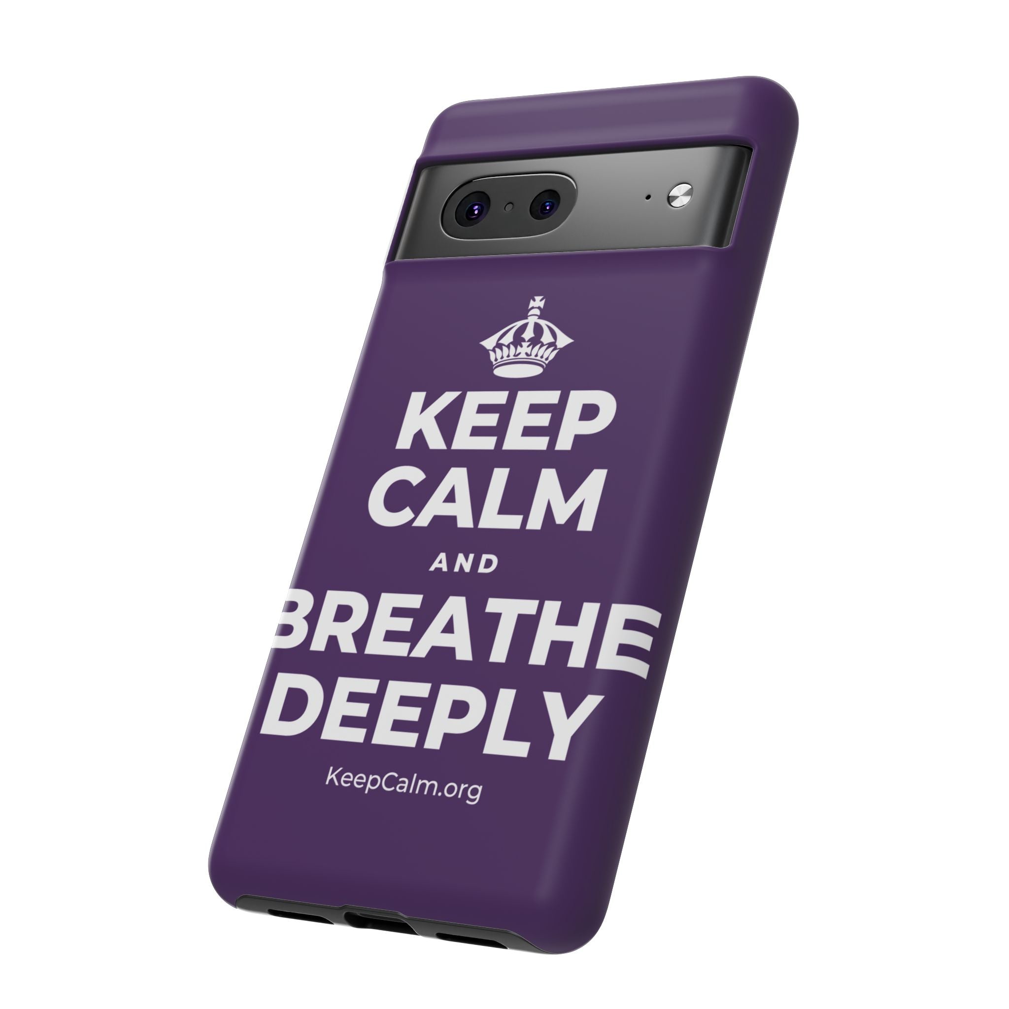 KEEP CALM AND BREATHE DEEPLY Phone Case