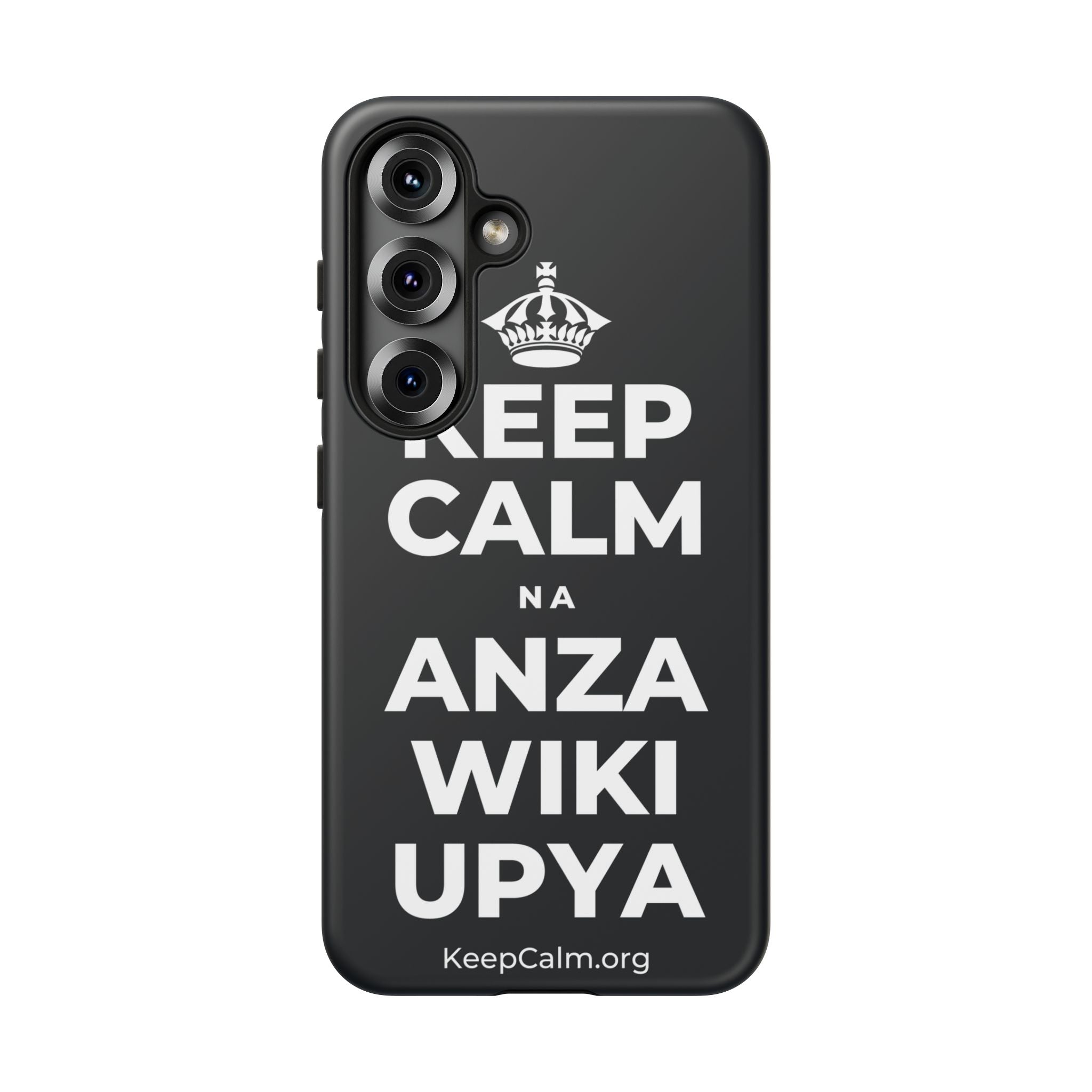 KEEP CALM NA ANZA WIKI UPYA Phone Case (Dark)