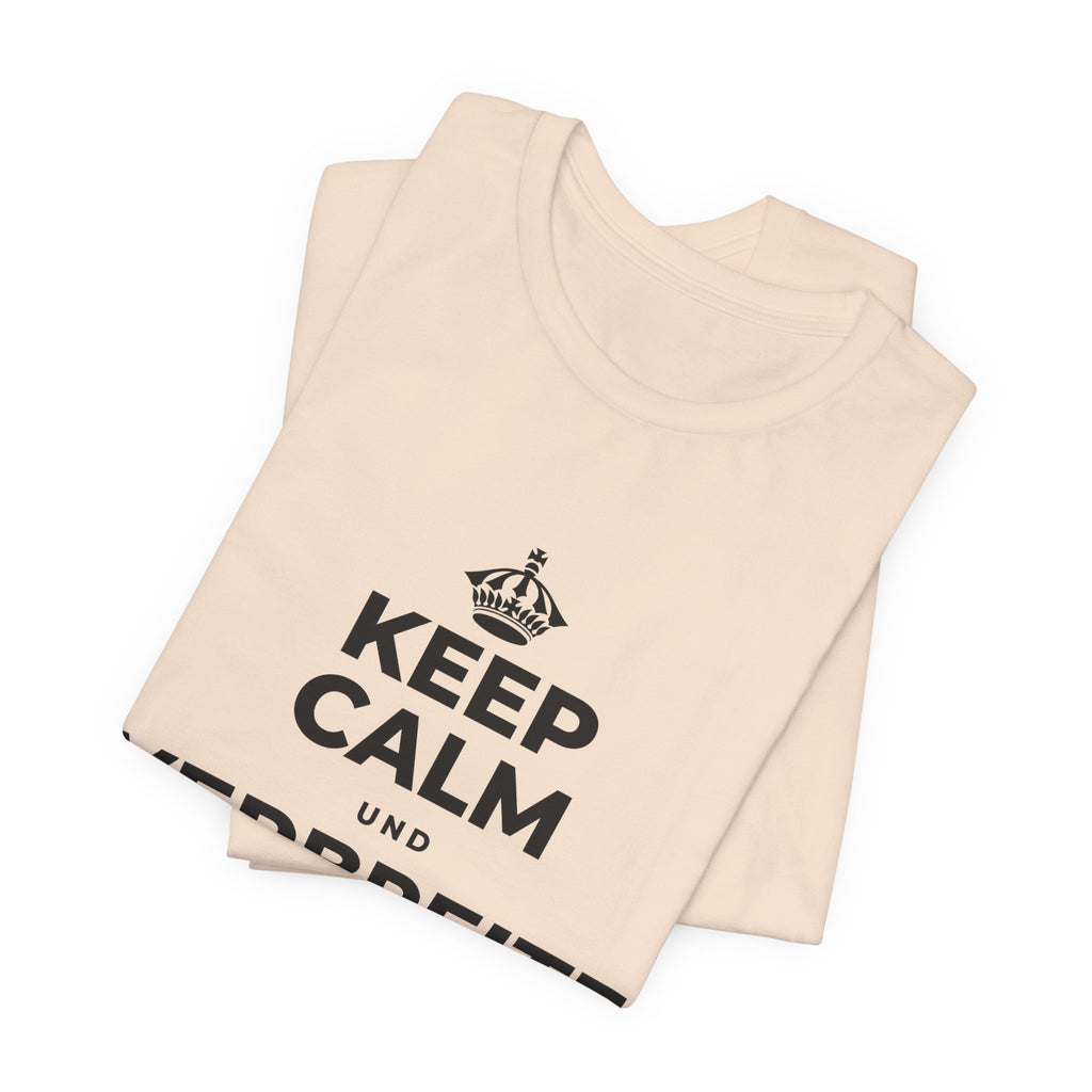 KEEP CALM UND VERBREITE DIE WÄRME T-Shirt (Soft Cream–Heather Mauve)