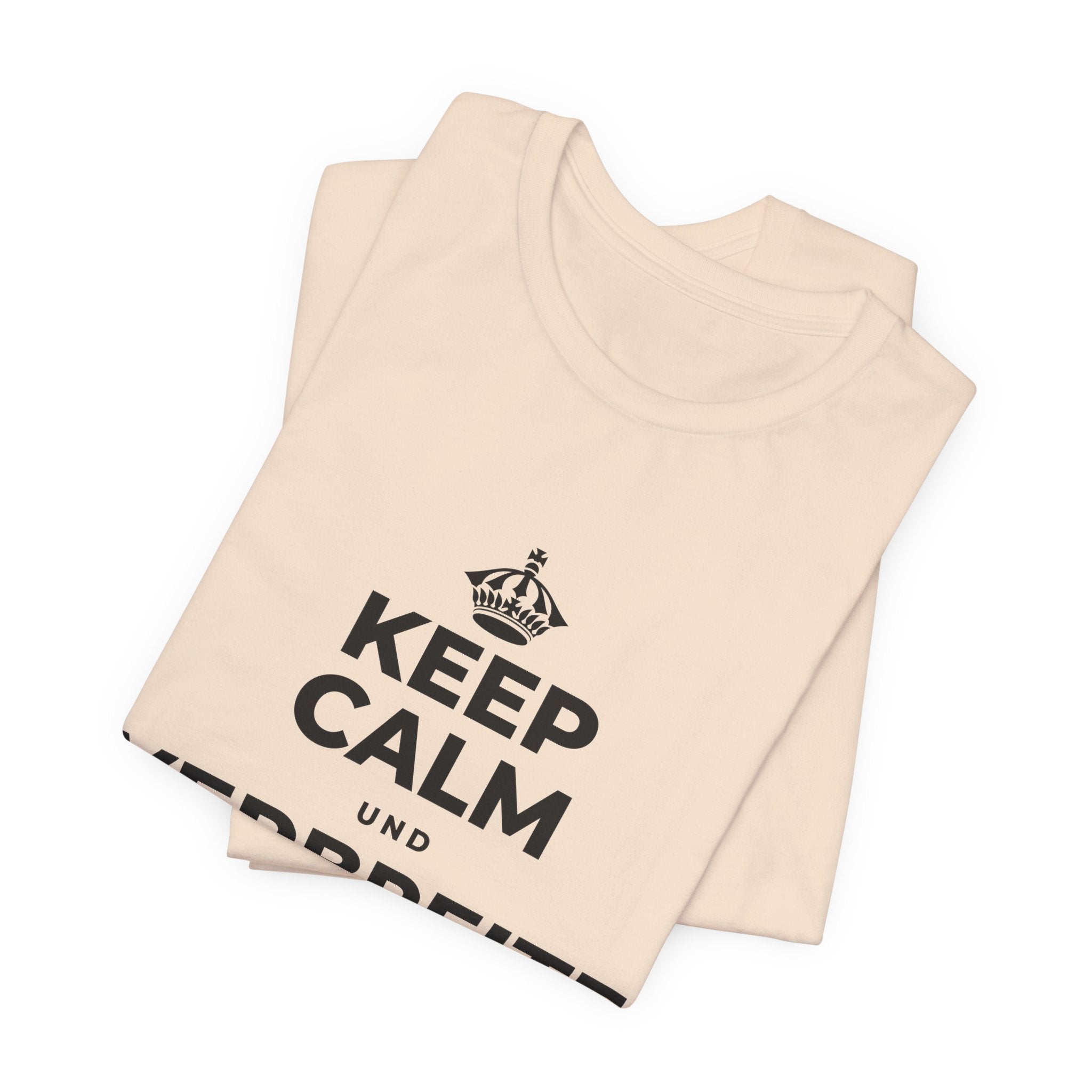 KEEP CALM UND VERBREITE DIE WÄRME T-Shirt (Soft Cream–Heather Mauve)