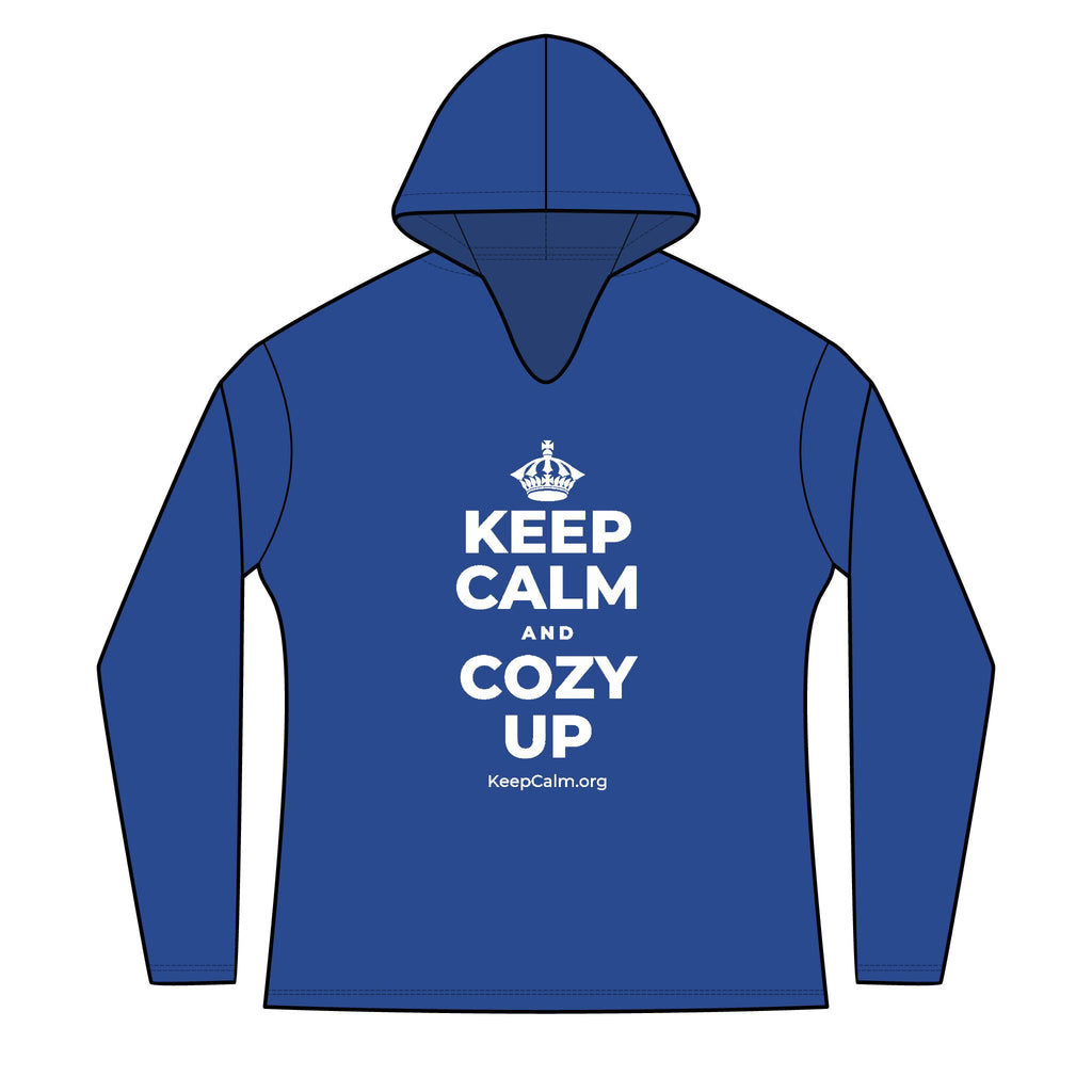 KEEP CALM AND COZY UP Women's Long Sleeve Hoodie